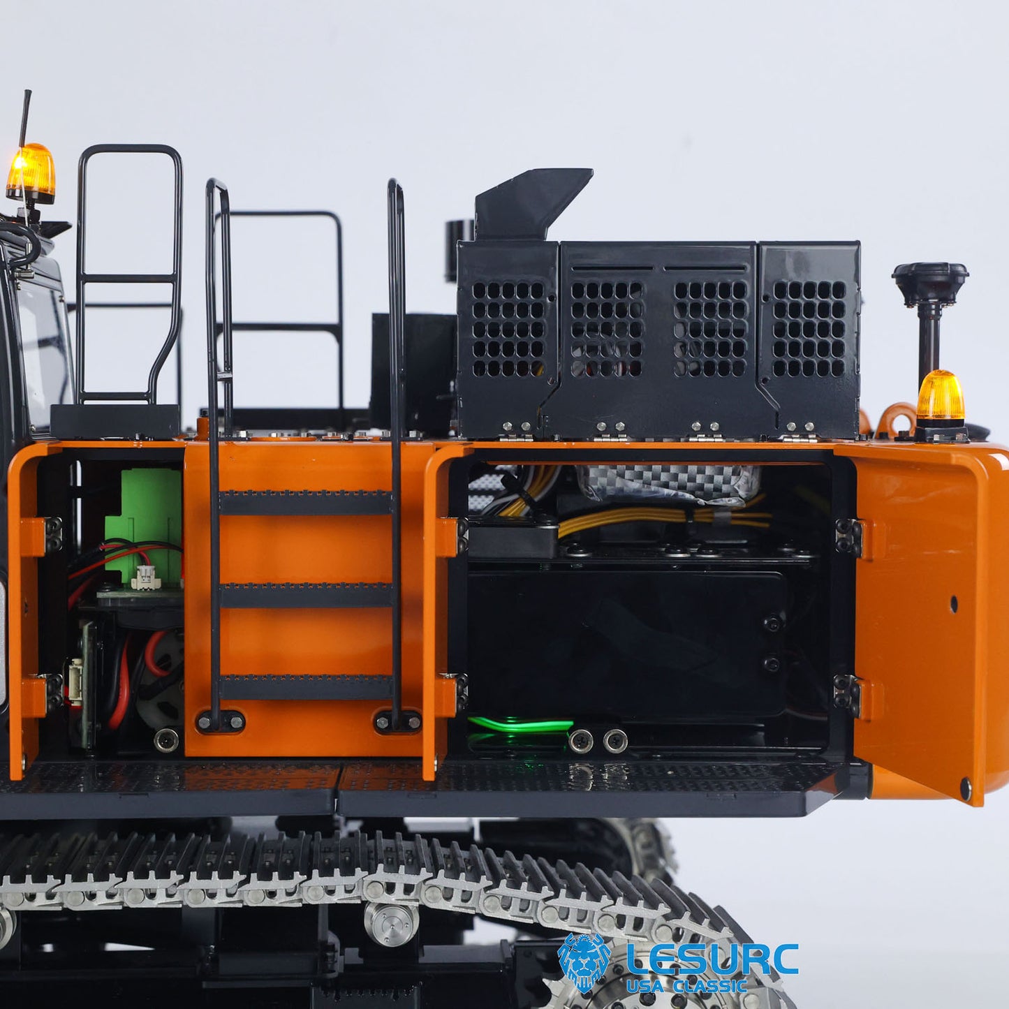 LESU Aoue-ZX490 1/14 Metal RC Hydraulic Excavator B0026 with FlySky PL18EV Lite Radio Controller 6CH Valve Brushless Motor Light Sound System