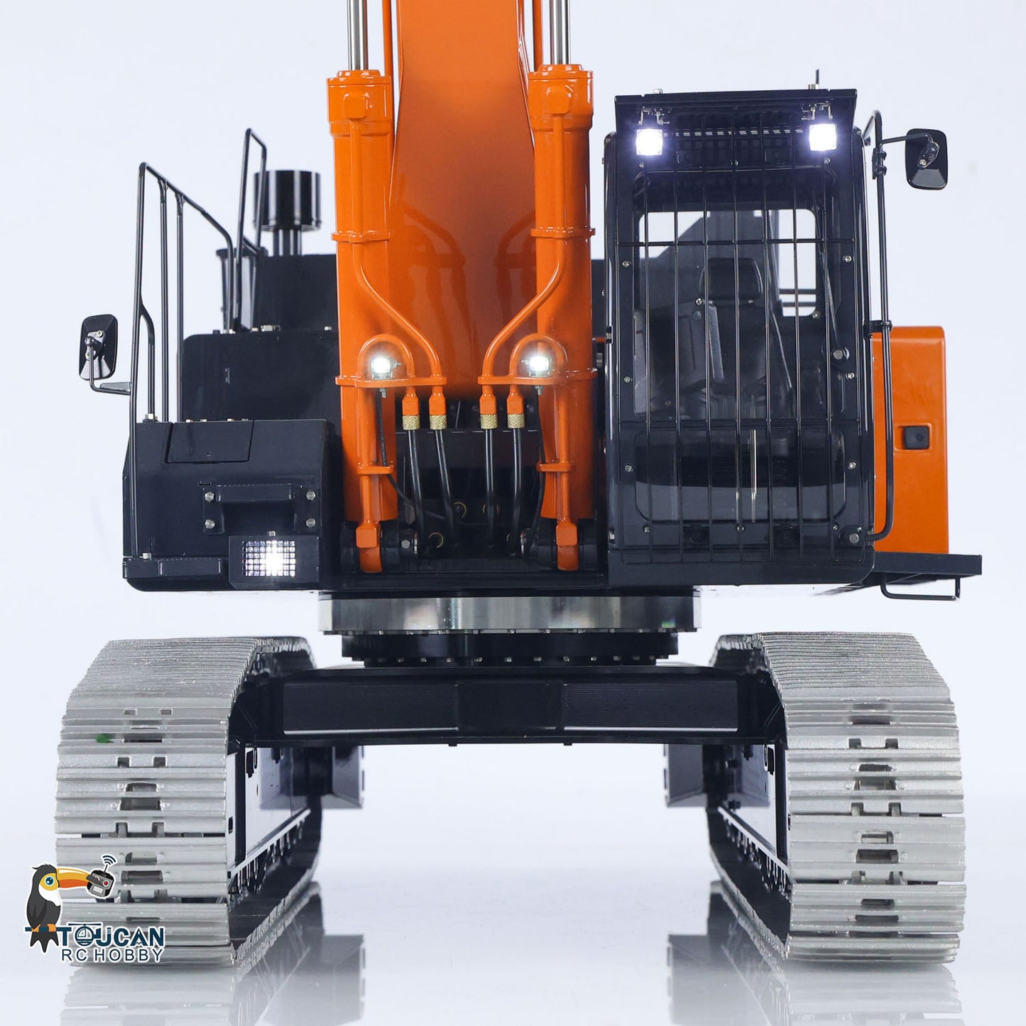 New Released! LESU 1/14 Aoue ZX490 Metal Hydraulic RC Excavator 2Arms 490 Remote Control Digger 6CH Valve