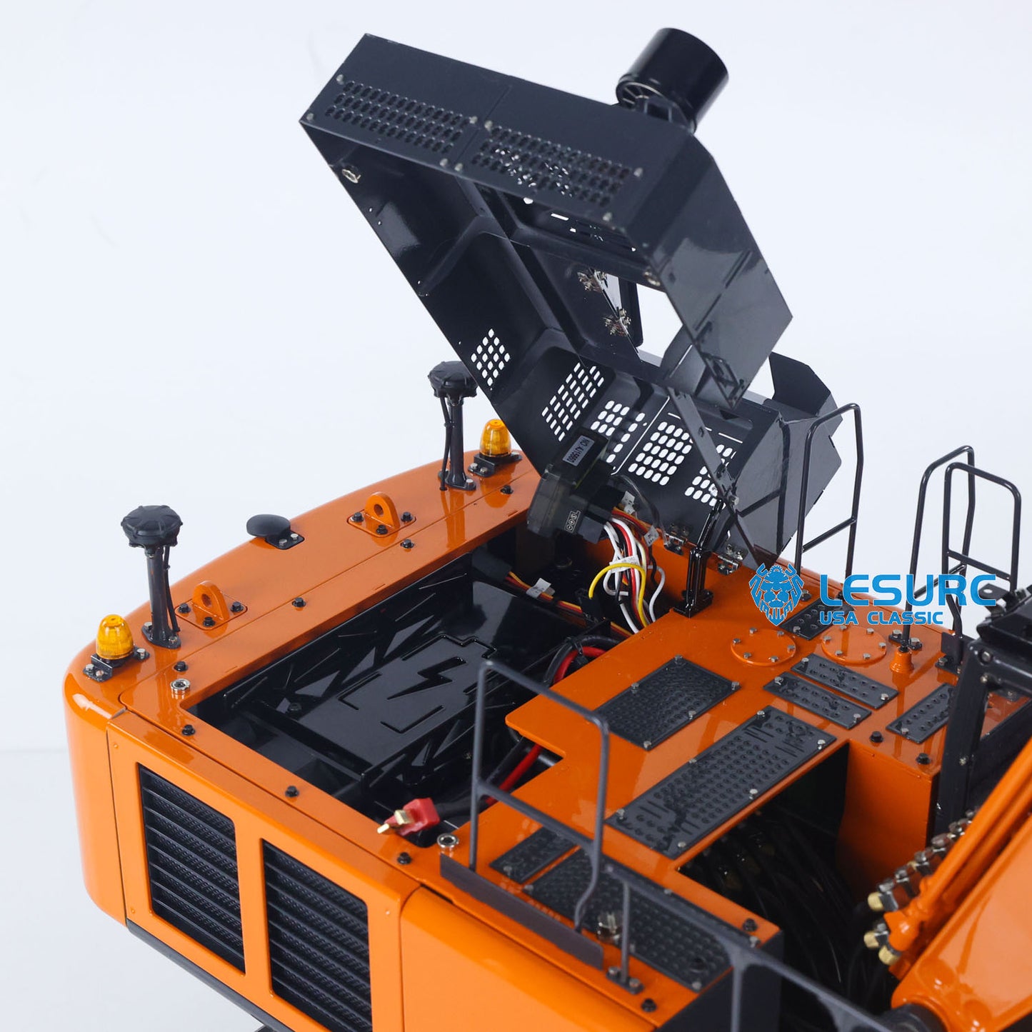 New Released! LESU 1/14 Aoue ZX490 Metal Hydraulic RC Excavator 2Arms 490 Remote Control Digger 6CH Valve