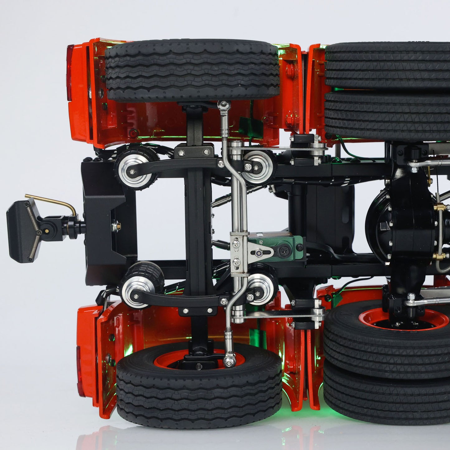 TOUCAN 10X8 Metal Chassis 3363 1/14 RC Tractor Truck RTR Lorry Car Smoke Sound 2Speed Gearbox ST8 Battery Rotating Light