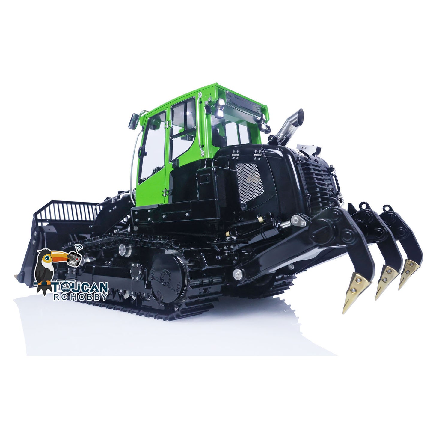 LESU 1/14 Metal RC Hydraulic Tracked Loader 636 Premium Version Remote Control Tracked Car Model With 4TH Reversing valve