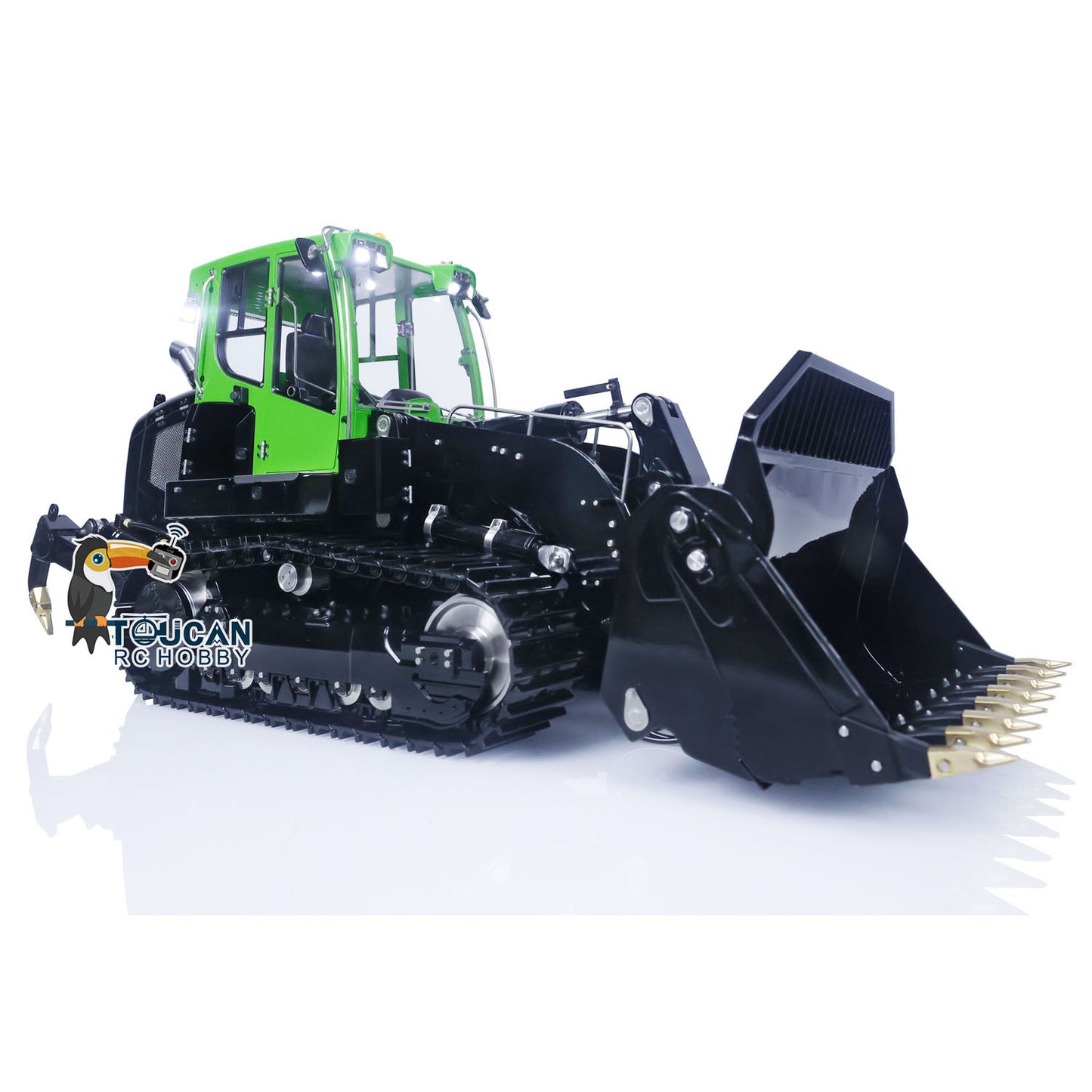 LESU 1/14 Metal RC Hydraulic Tracked Loader 636 Premium Version Remote Control Tracked Car Model With 4TH Reversing valve