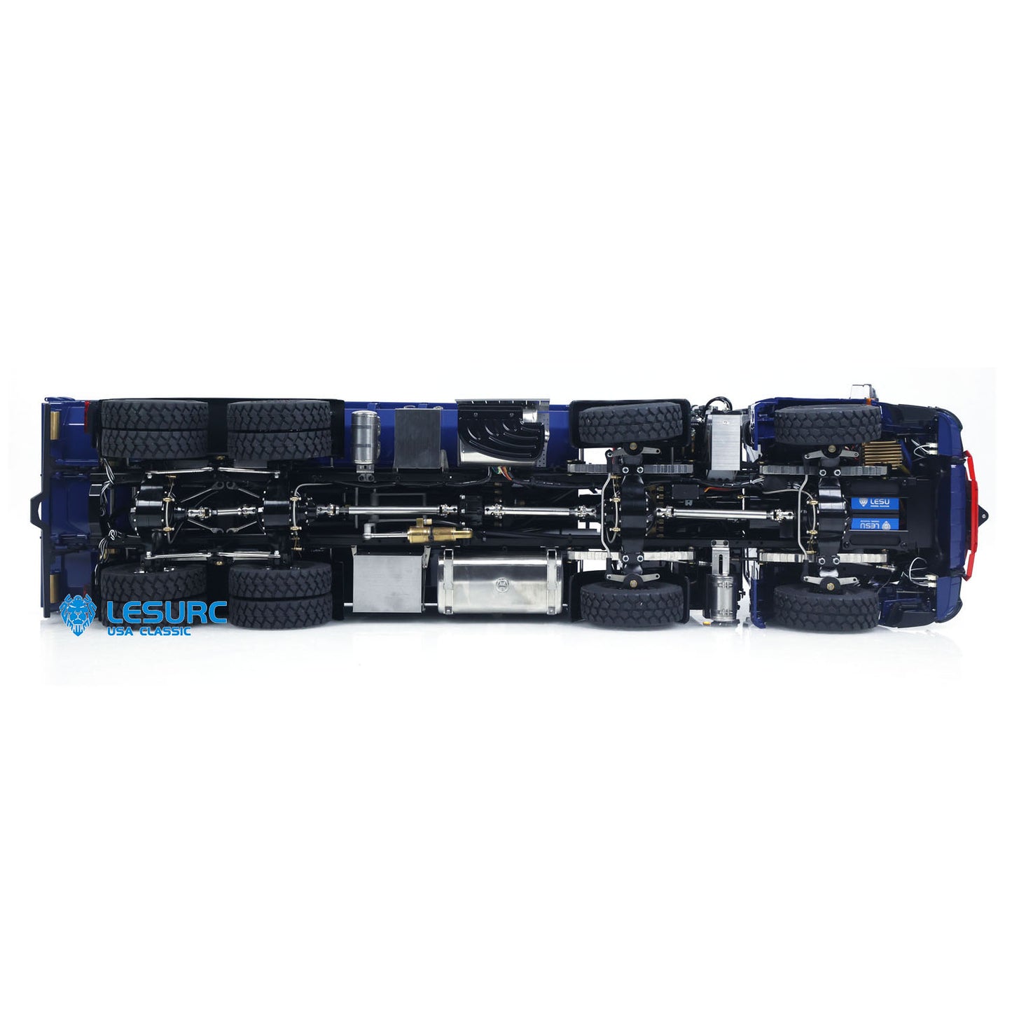 LESU Z0017 1/14 Metal 8X8 RC Roll On Off Dump Truck RTR with Hydraulic Crane FlySky Paladin PL18EV Radio System 2Speed Transmission Light Sound