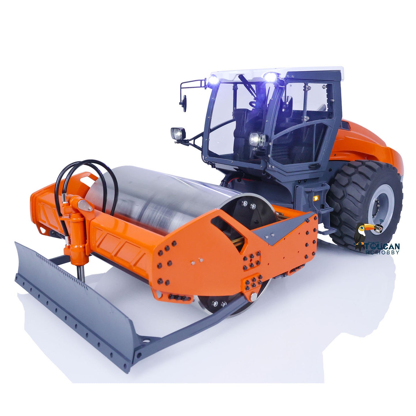 LESU 1/14 Metal Hydraulic Remote Control Road Roller Aoue-H13i Construction Car Model With I6S Radio System E350 Charger