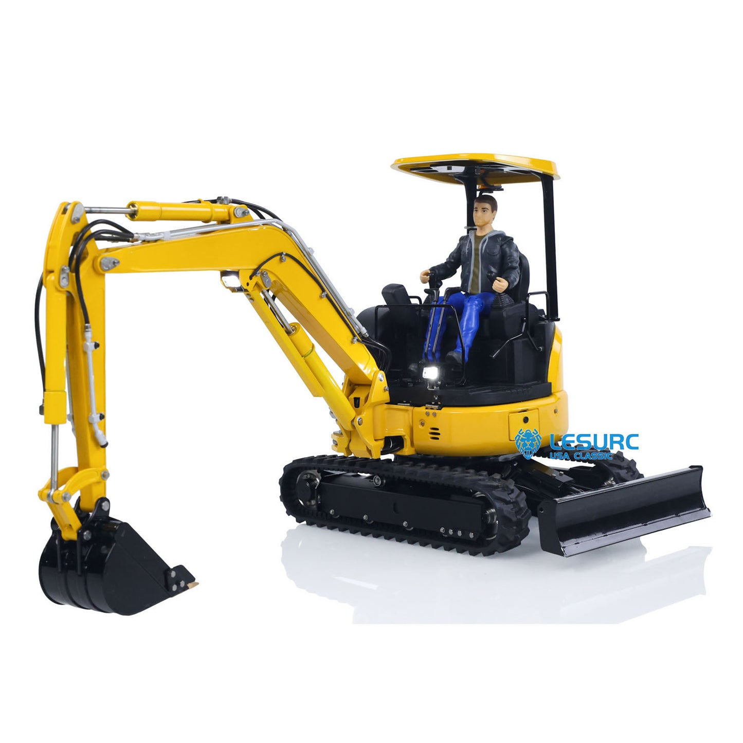 LESU PC30 1/14 Metal RC Hydraulic Excavator B0003 KIT/PNP Mini Digger 6CH Reversing Valve System Brushless Motor Lighting for Hobby Collectors