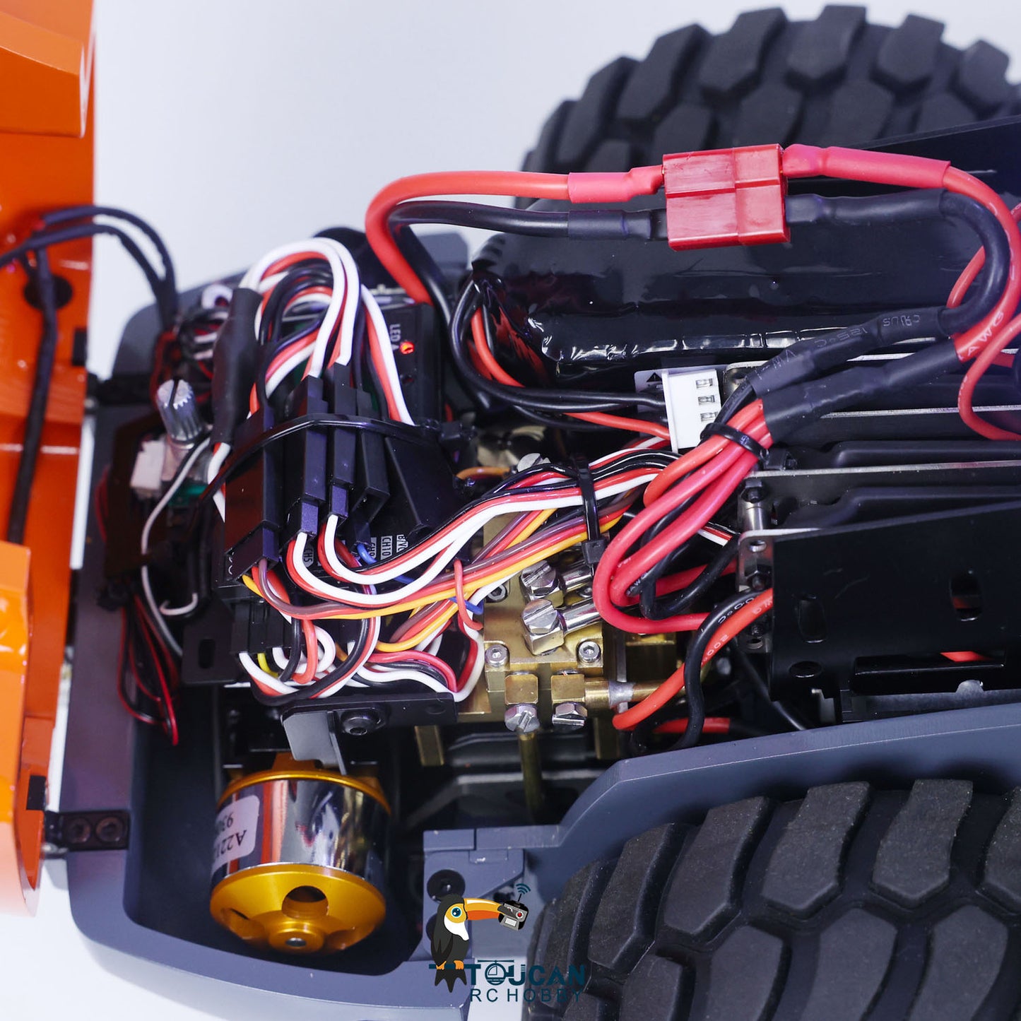 LESU 1/14 Metal Hydraulic Remote Control Road Roller Aoue-H13i Construction Car Model With I6S Radio System E350 Charger