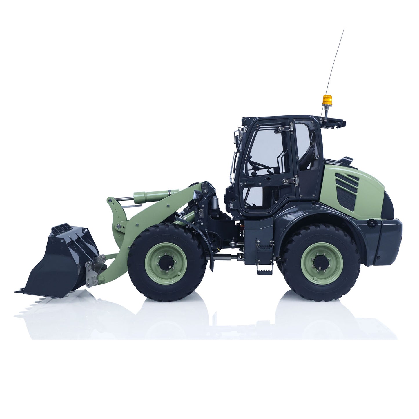 IN STOCK LESU Aoue WA100M-8 Metal 1/14 Remote Control Hydraulic Loader A0021 FlySky ST8 Radio Controller 4CH Valves Lights Sounds