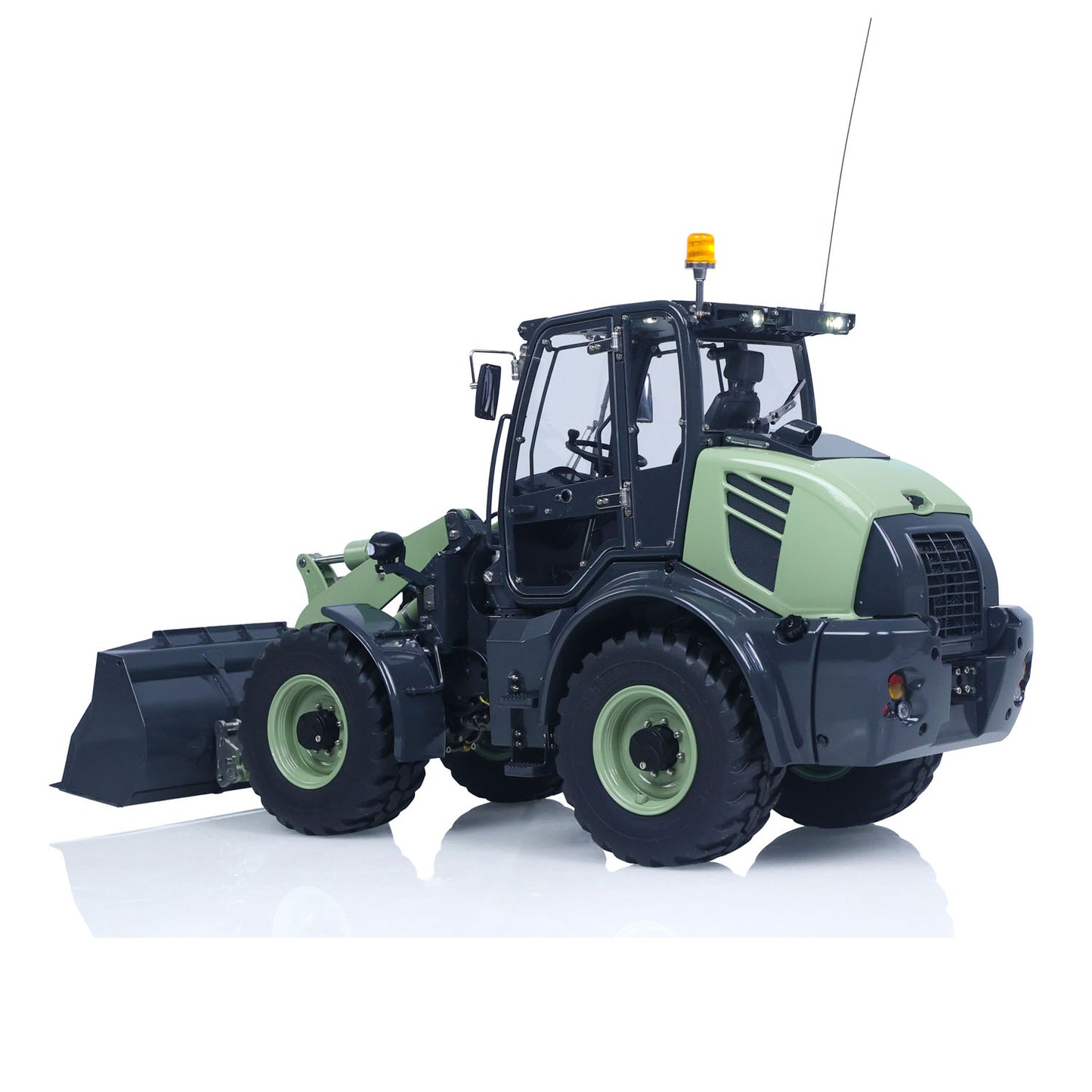 IN STOCK LESU Aoue WA100M-8 Metal 1/14 Remote Control Hydraulic Loader A0021 FlySky ST8 Radio Controller 4CH Valves Lights Sounds
