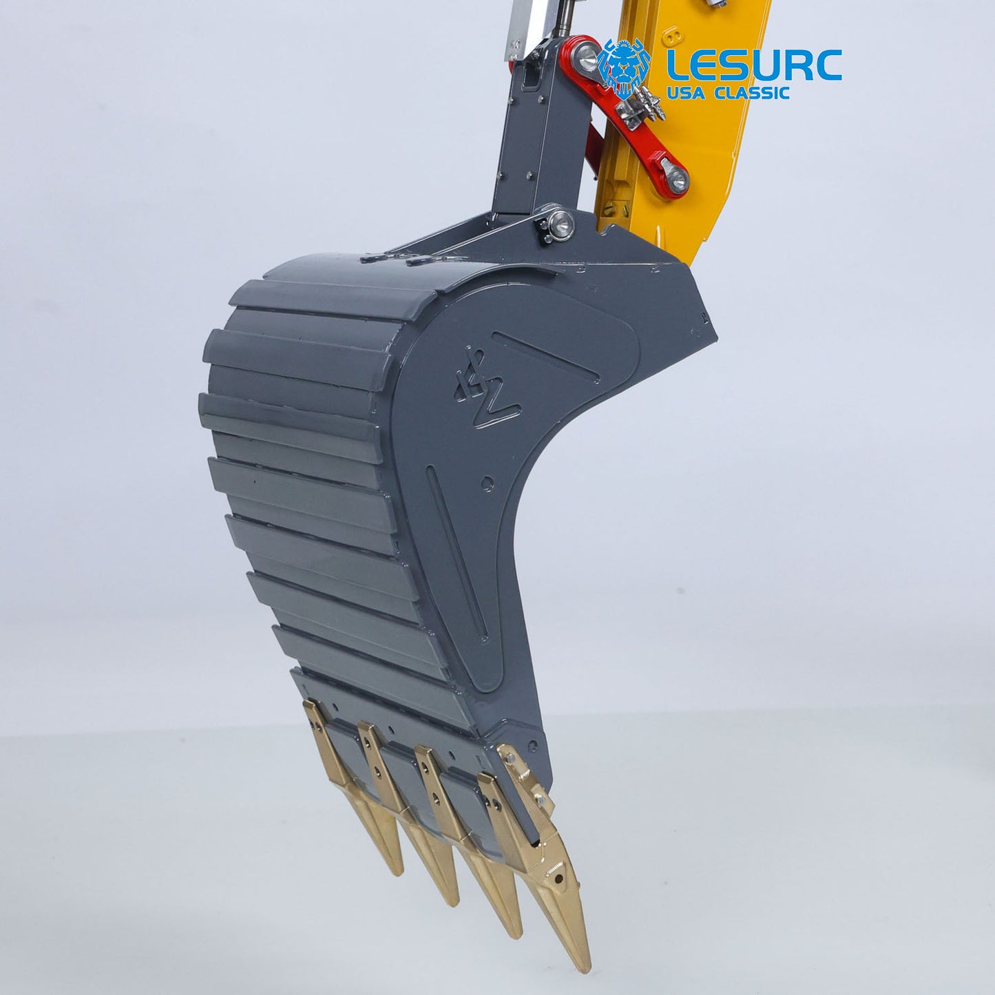 LESU 1/14 RC Hydraulic Excavator LR956 Metal 3 Arms Remote Control Digger Model 4+3CH Valve Dual Pumps Light Flysky PL18EV LITE