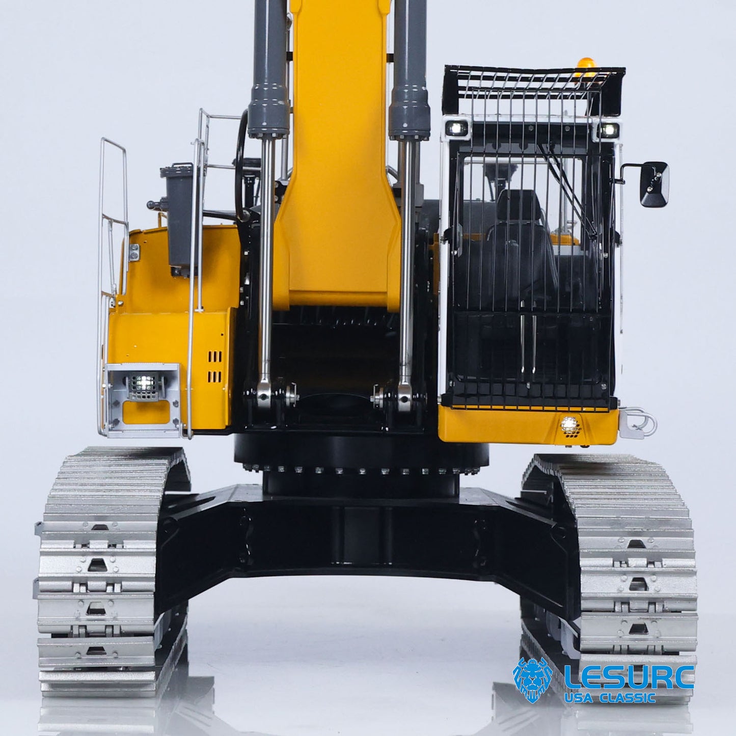 LESU 1/14 RC Hydraulic Excavator LR956 Metal 3 Arms Remote Control Digger Model 4+3CH Valve Dual Pumps Light Flysky PL18EV LITE