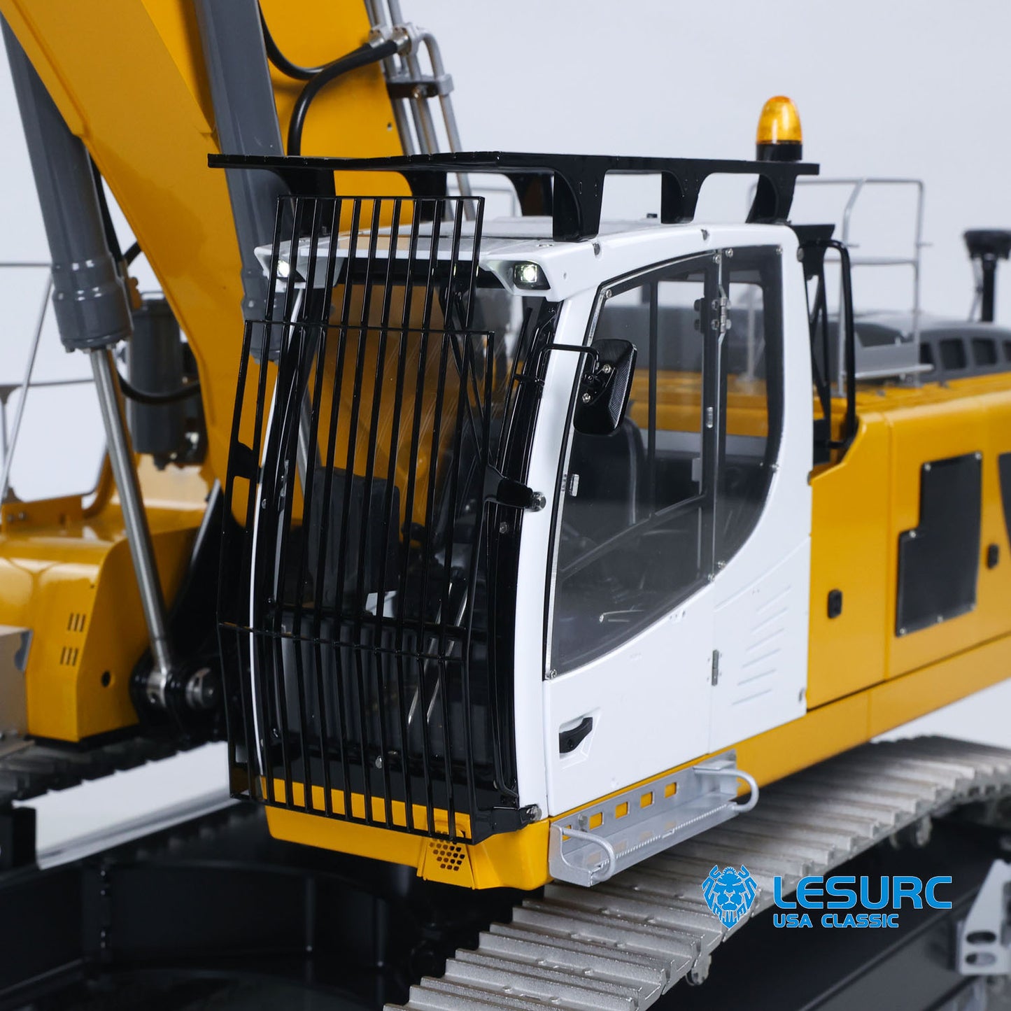 LESU 1/14 RC Hydraulic Excavator LR956 Metal 3 Arms Remote Control Digger Model 4+3CH Valve Dual Pumps Light Flysky PL18EV LITE