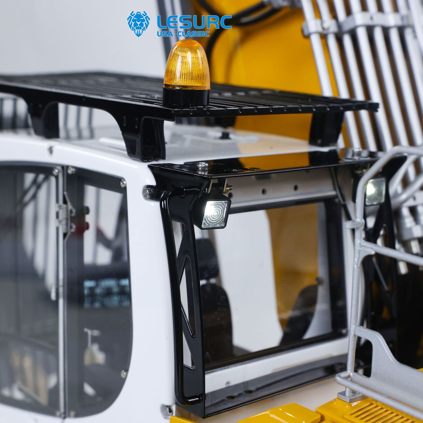 LESU LR956 1/14 Metal RC Hydraulic Excavator B0040 RTR Dual Pump Digger with FlySky PL18EV Lite Radio Controller Light System Quick Release Coupler