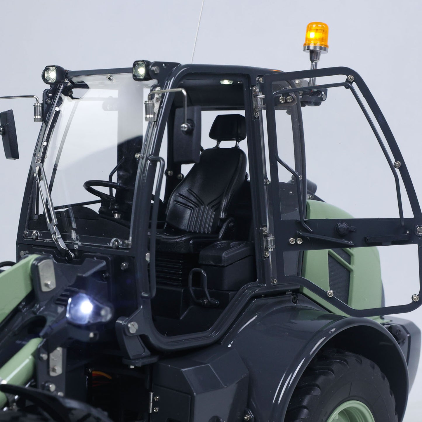 IN STOCK LESU Aoue WA100M-8 Metal 1/14 Remote Control Hydraulic Loader A0021 FlySky ST8 Radio Controller 4CH Valves Lights Sounds