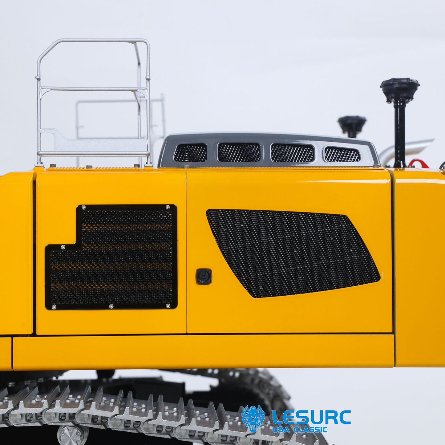 LESU 1/14 RC Hydraulic Excavator LR956 Metal 3 Arms Remote Control Digger Model 4+3CH Valve Dual Pumps Light Flysky PL18EV LITE