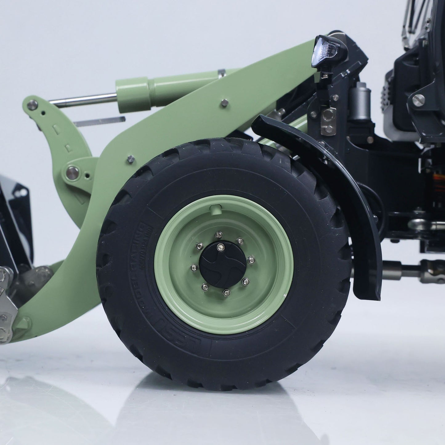 IN STOCK LESU Aoue WA100M-8 Metal 1/14 Remote Control Hydraulic Loader A0021 FlySky ST8 Radio Controller 4CH Valves Lights Sounds