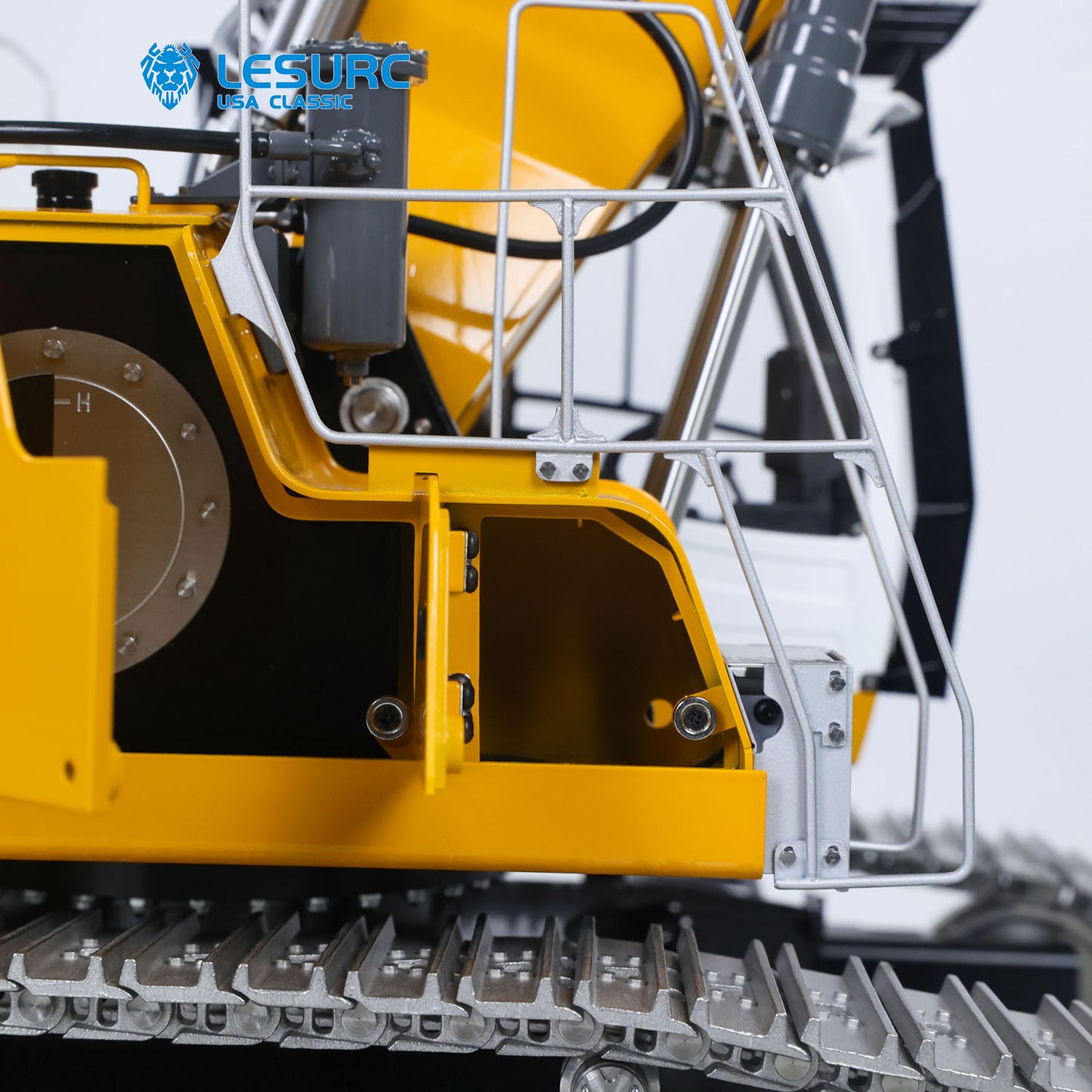 LESU LR956 1/14 Metal RC Hydraulic Excavator B0040 RTR Dual Pump Digger with FlySky PL18EV Lite Radio Controller Light System Quick Release Coupler