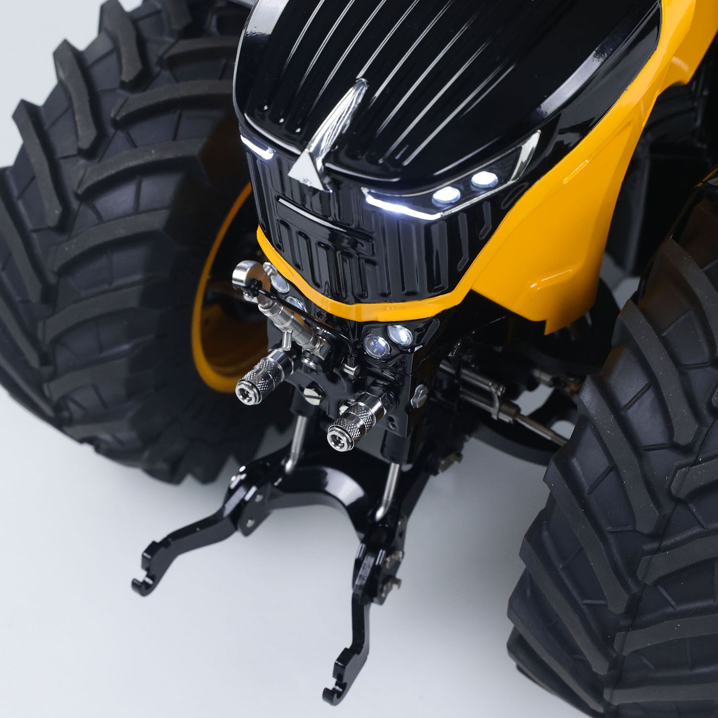 IN Stock LESU Metal 1/14 RC Tractor Truck AOUE 1050 4x4 Hydraulic Farm vehicle K500 Seedbed Pre-sowing Soil Preparation Planter Plough Light Sound
