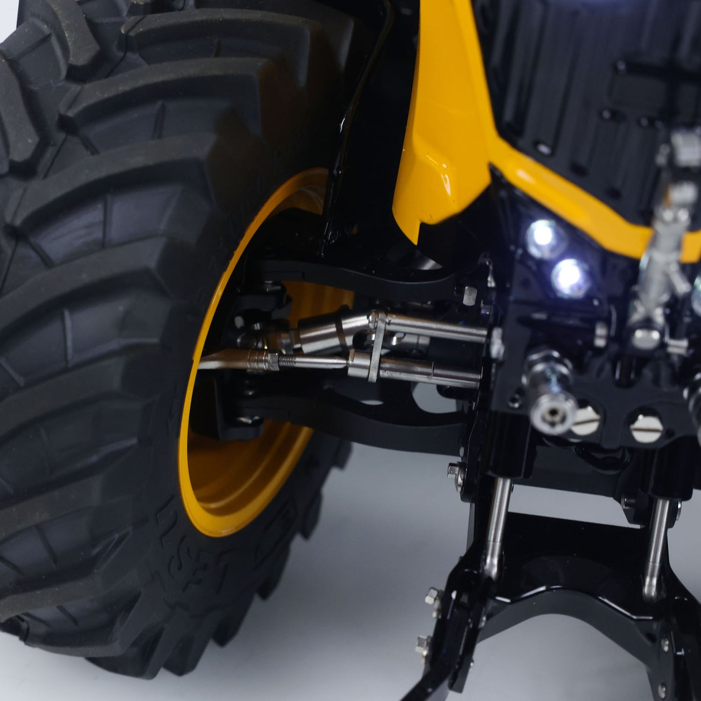 IN Stock LESU Metal 1/14 RC Tractor Truck AOUE 1050 4x4 Hydraulic Farm vehicle K500 Seedbed Pre-sowing Soil Preparation Planter Plough Light Sound