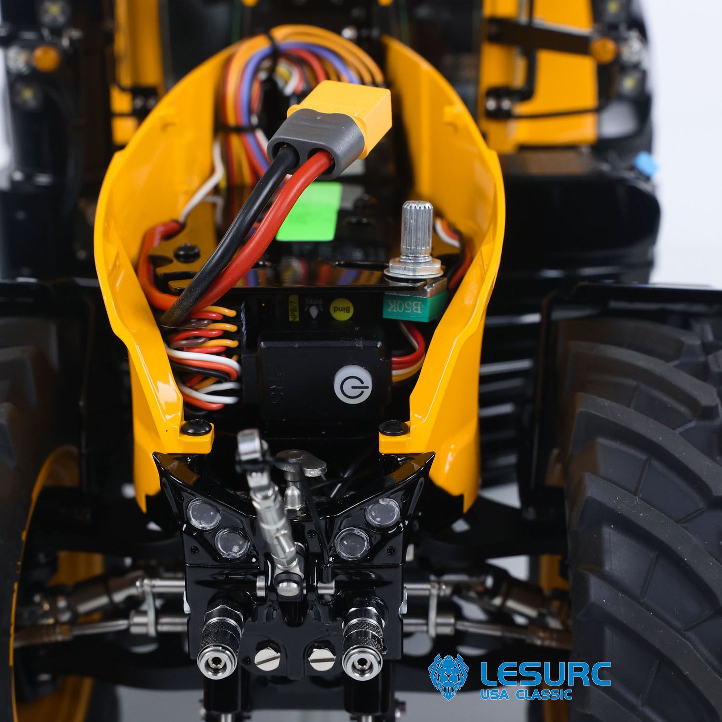 90% Metal LESU 4x4 1/14 RC Hydraulic Tractor RTR Model AOUE 1050 Radio Controlled Farm Truck PL18EV Lite Upgrade Smoking Sound