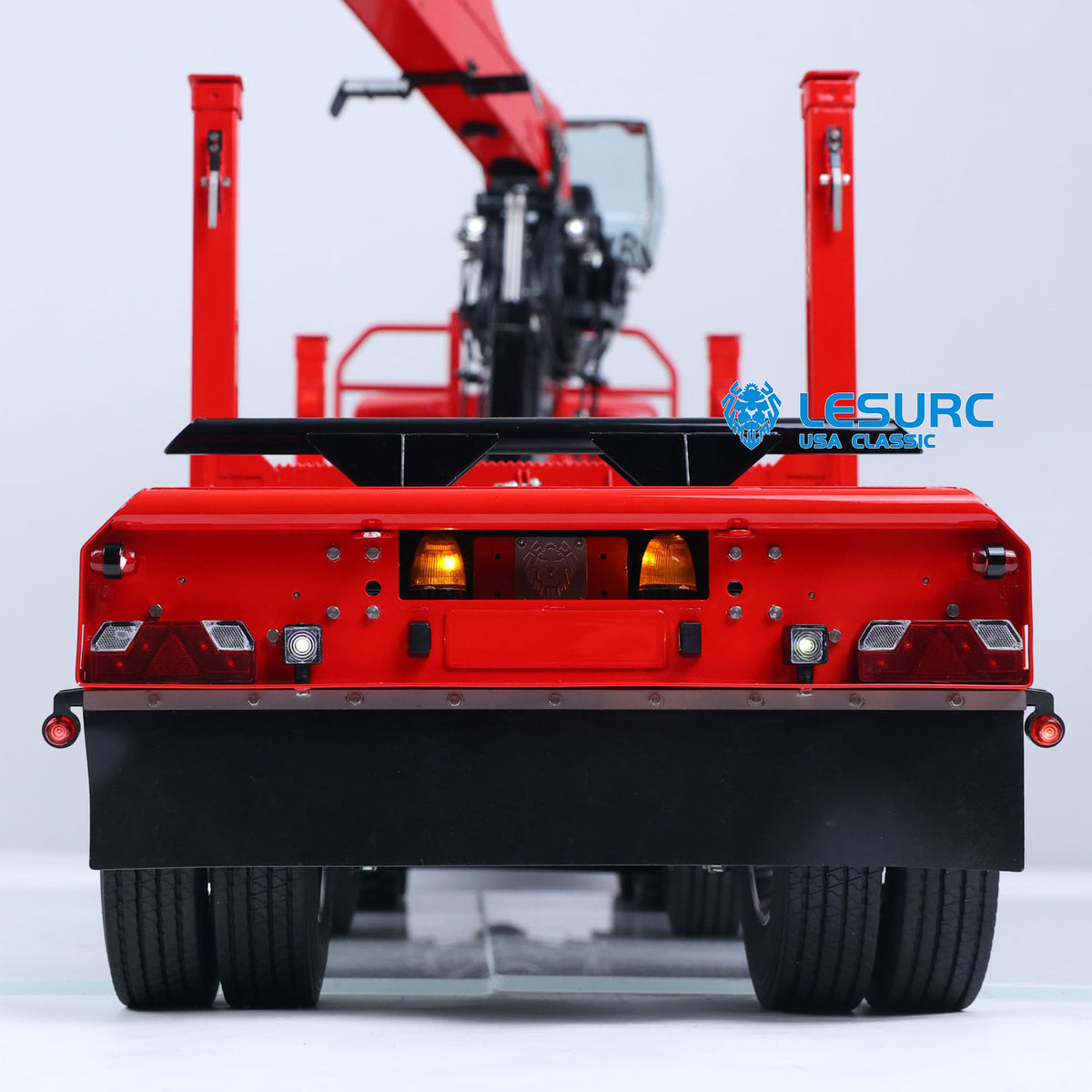 LESU Z0073 1/14 RC Logging Truck Timber Transport Vehicle with Hydraulic Crane 6x6 Metal Chassis 8CH Valves 3Speed Gearbox Light Sound