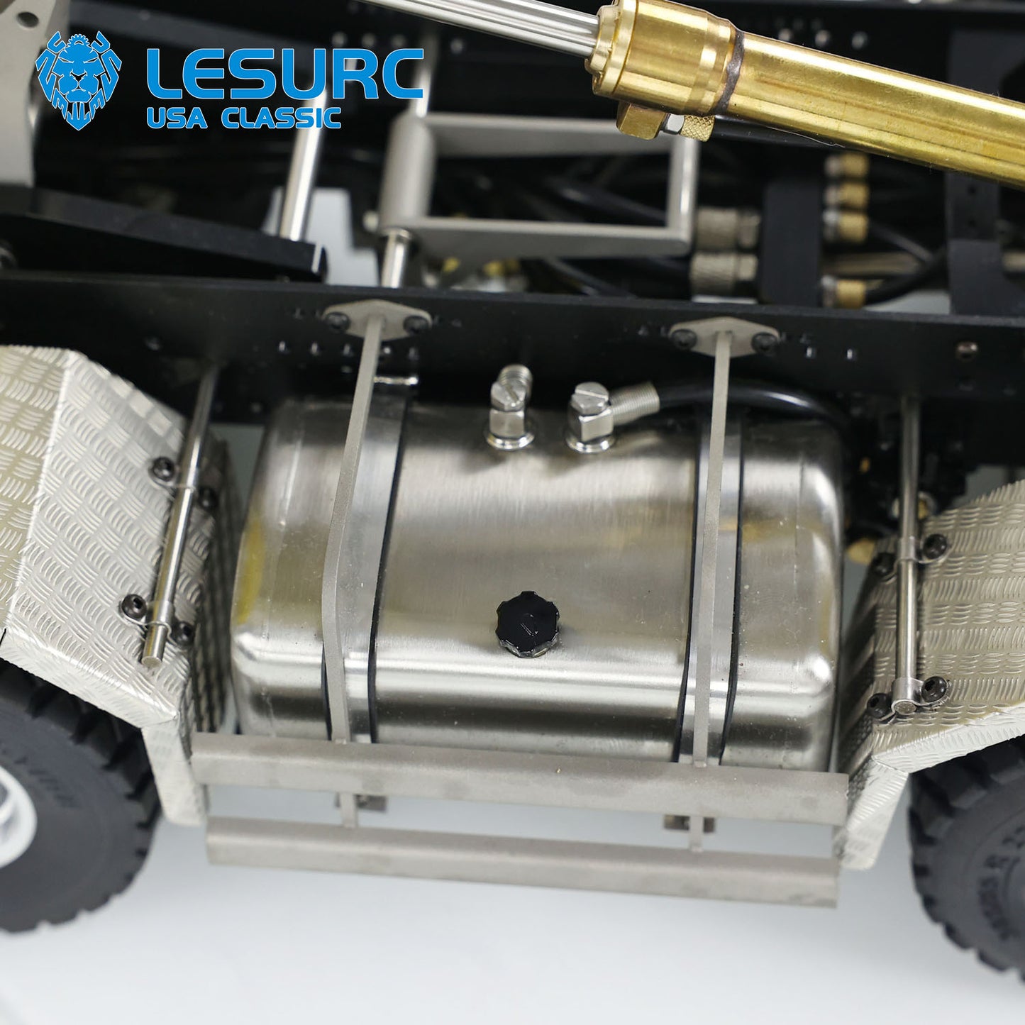 LESU K3363 Cabin 1/14 Metal 8x8 RC Hydraulic Dump Truck with 2 Speed Transmission FlySky I6S Radio System for Remote Control Construction Enthusiast