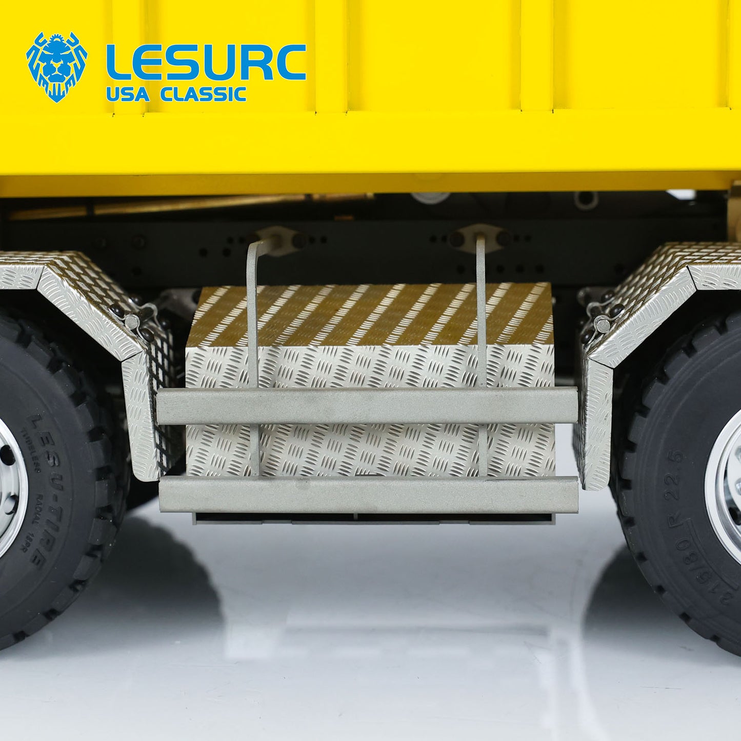 LESU 1/14 8x8 Hydraulic RC Dump Truck Roll On/Off Truck Metal Waste Bin Bucket Tipper Car I6S Radio Control