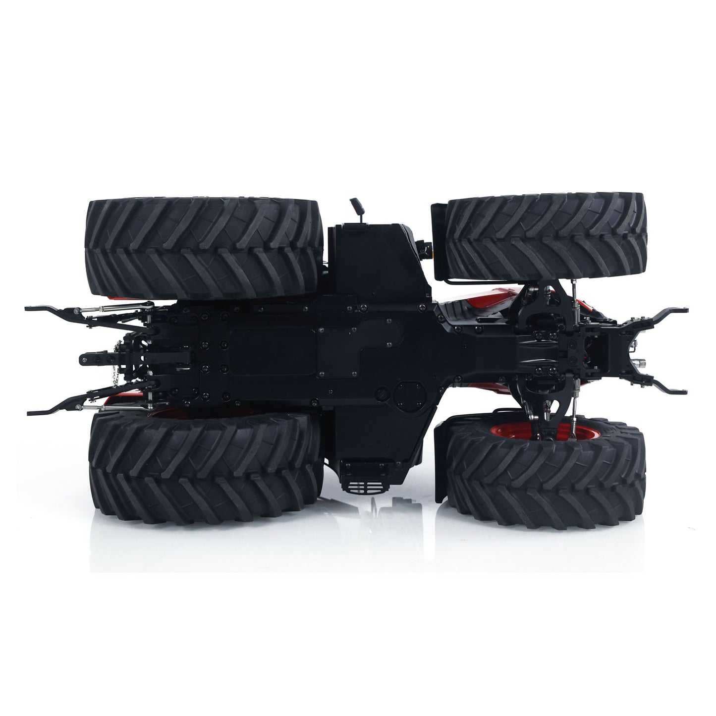 IN Stock LESU Metal 1/14 RC Tractor Truck AOUE 1050 4x4 Hydraulic Farm vehicle K500 Seedbed Pre-sowing Soil Preparation Planter Plough Light Sound