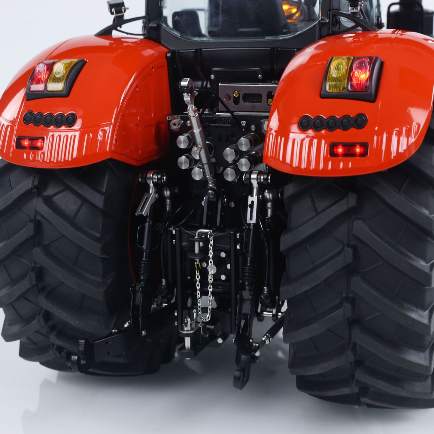 LESU Metal 4x4 1/14 RC Tractor Truck AOUE 1050 K500 Seedbed Pre-sowing Soil Preparation Planter Plough Hydraulic Agricultural Vehicles Frsky PL18EV Lite