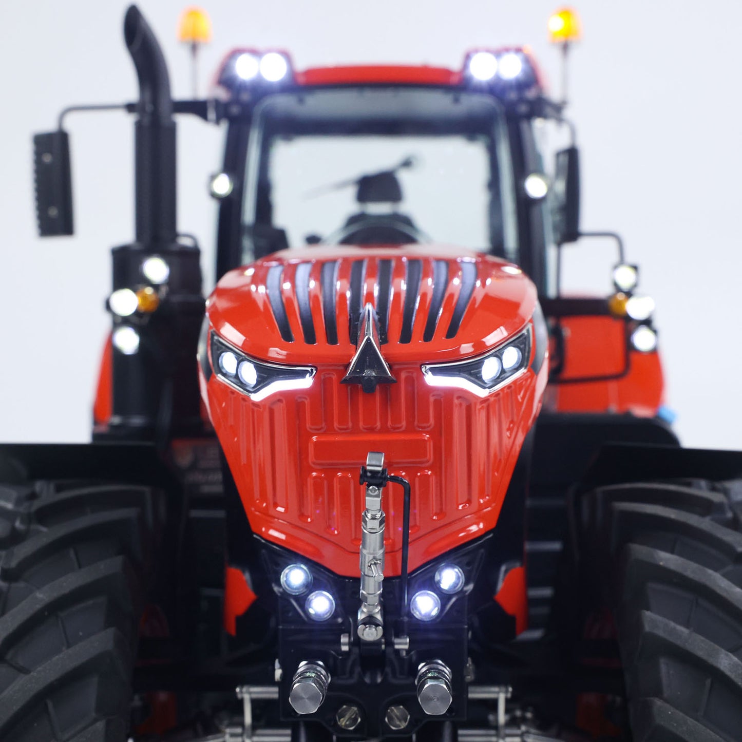 LESU Metal 4x4 1/14 RC Tractor Truck AOUE 1050 K500 Seedbed Pre-sowing Soil Preparation Planter Plough Hydraulic Agricultural Vehicles Frsky PL18EV Lite