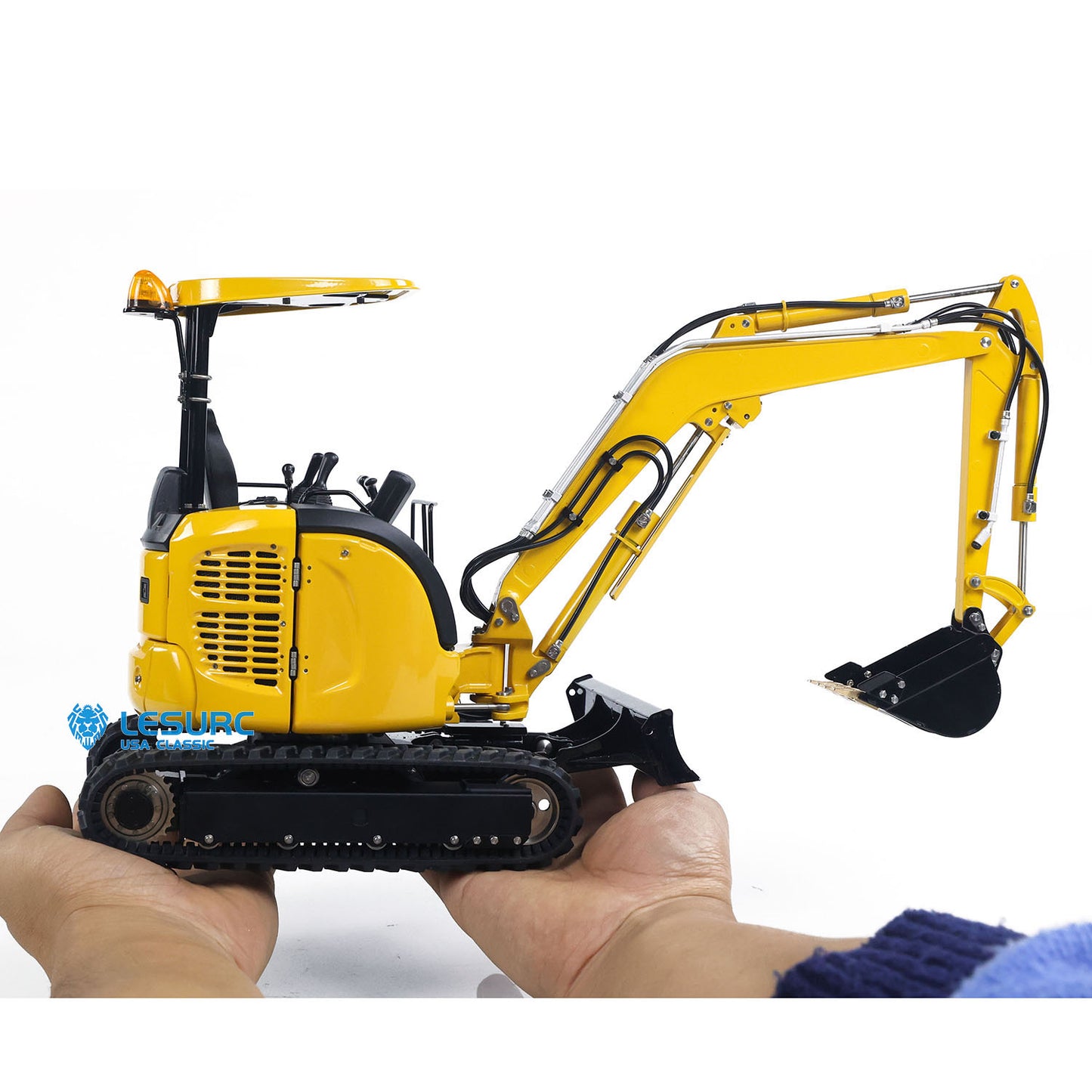 Mini LESU 1/14 RC Hydraulic Excavator PC30 Metal Radio Controlled Digger Model Frsky X14 Radio Upgrade Sound System Battery