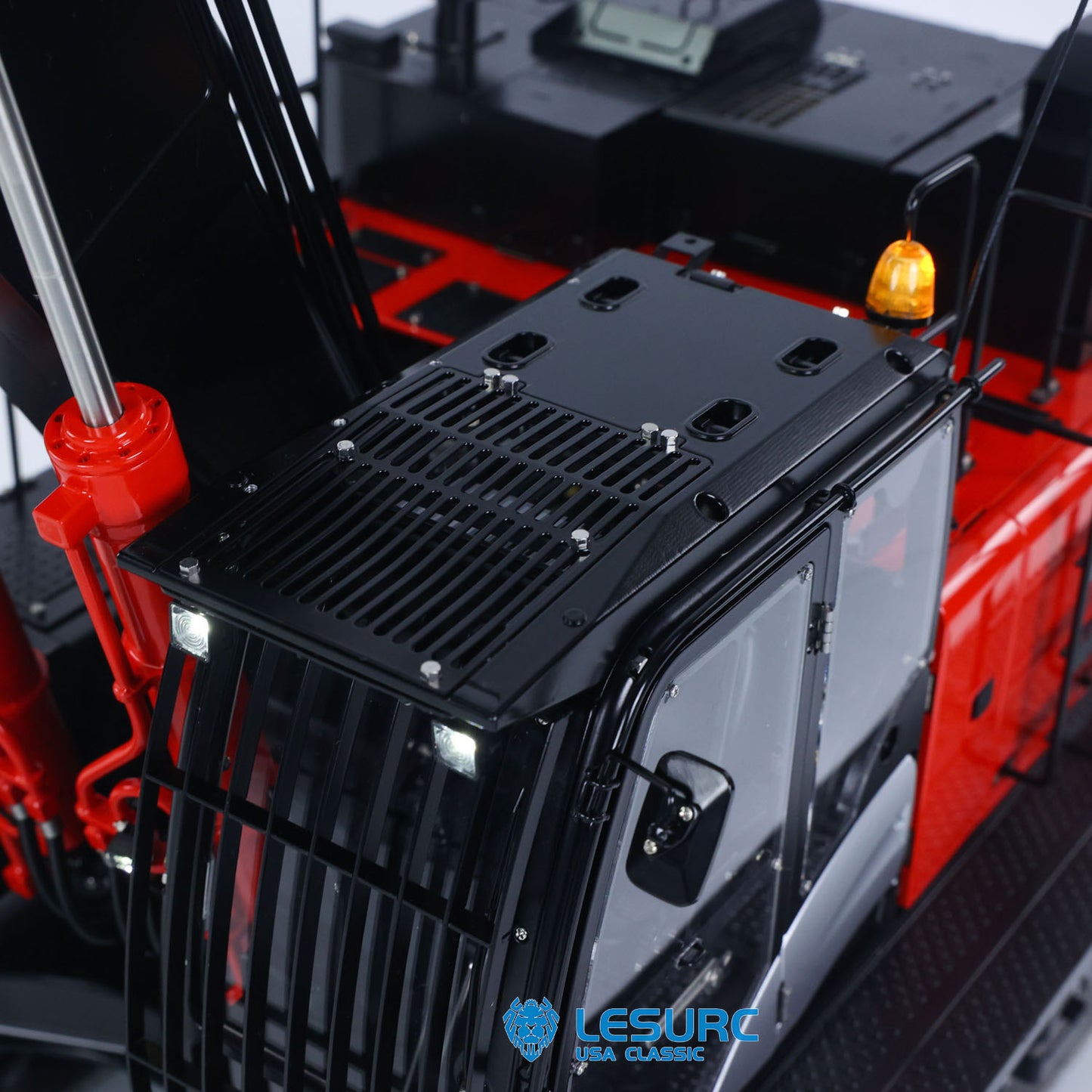 LESU Aoue-ZX490 1/14 Metal RC Hydraulic Excavator B0026 with FlySky PL18EV Lite Radio Controller 6CH Valve Brushless Motor Light Sound System