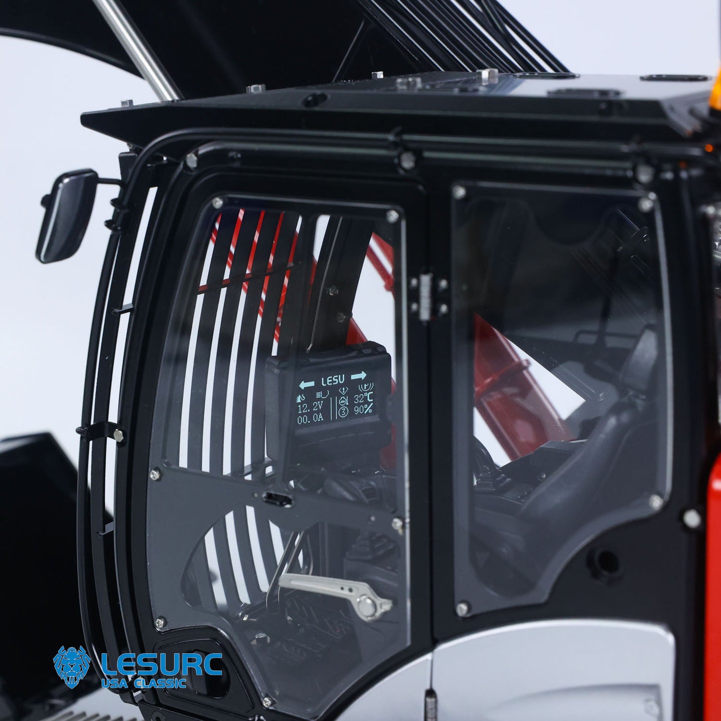 LESU Aoue-ZX490 1/14 Metal RC Hydraulic Excavator B0026 with FlySky PL18EV Lite Radio Controller 6CH Valve Brushless Motor Light Sound System
