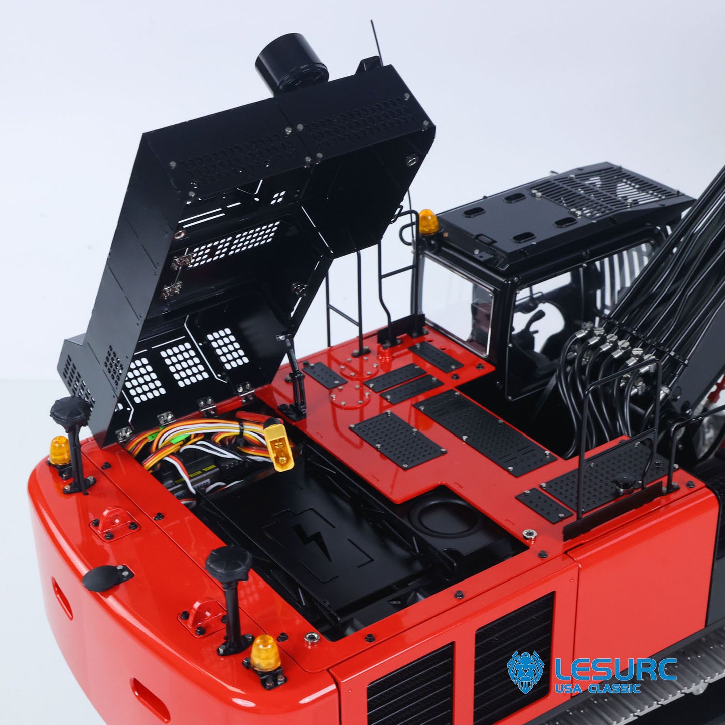LESU Aoue ZX490 1/14 Remote Control Hydraulic Excavator KIT CNC Metal RC Digger Car 6CH Valve Light Brushless Pump Motor Model