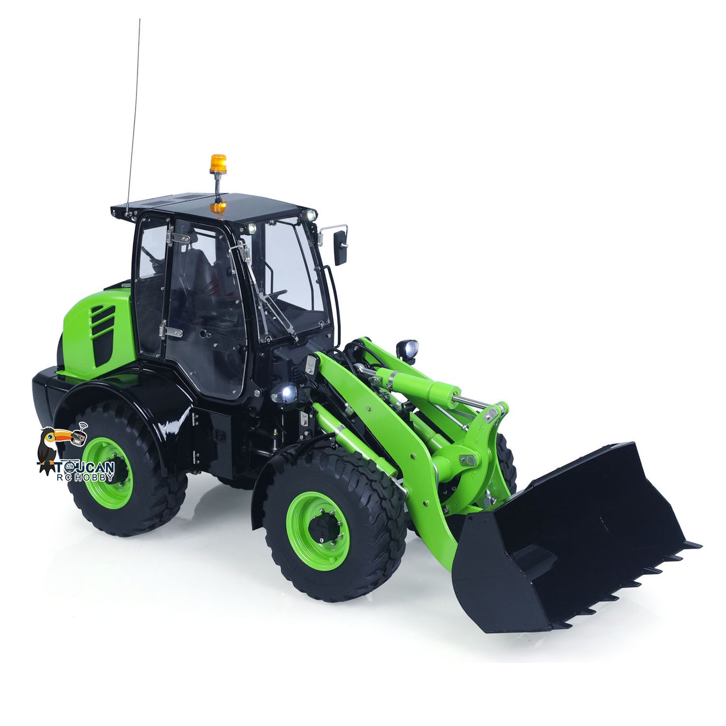 LESU 1/14 4X4 RC Metal Hydraulic Loader Aoue WA100M-8RTR Remote Control Construction Vehicle Axle Lock Sound Light ST8 Radio