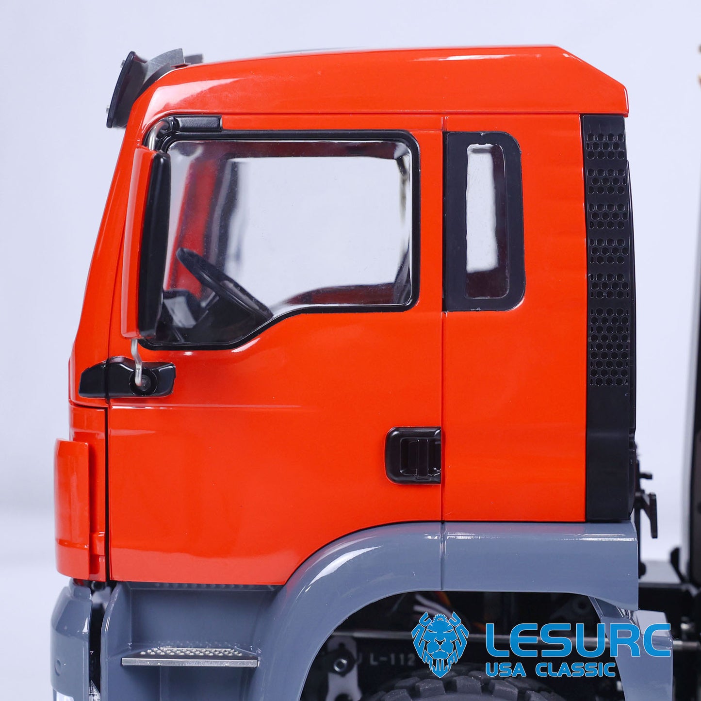 LESU 1/14 8x8 Metal Hydraulic RC Roll On Off Dump Truck 2 Speed Transmission FlySky I6S Radio Controller Sound Light System