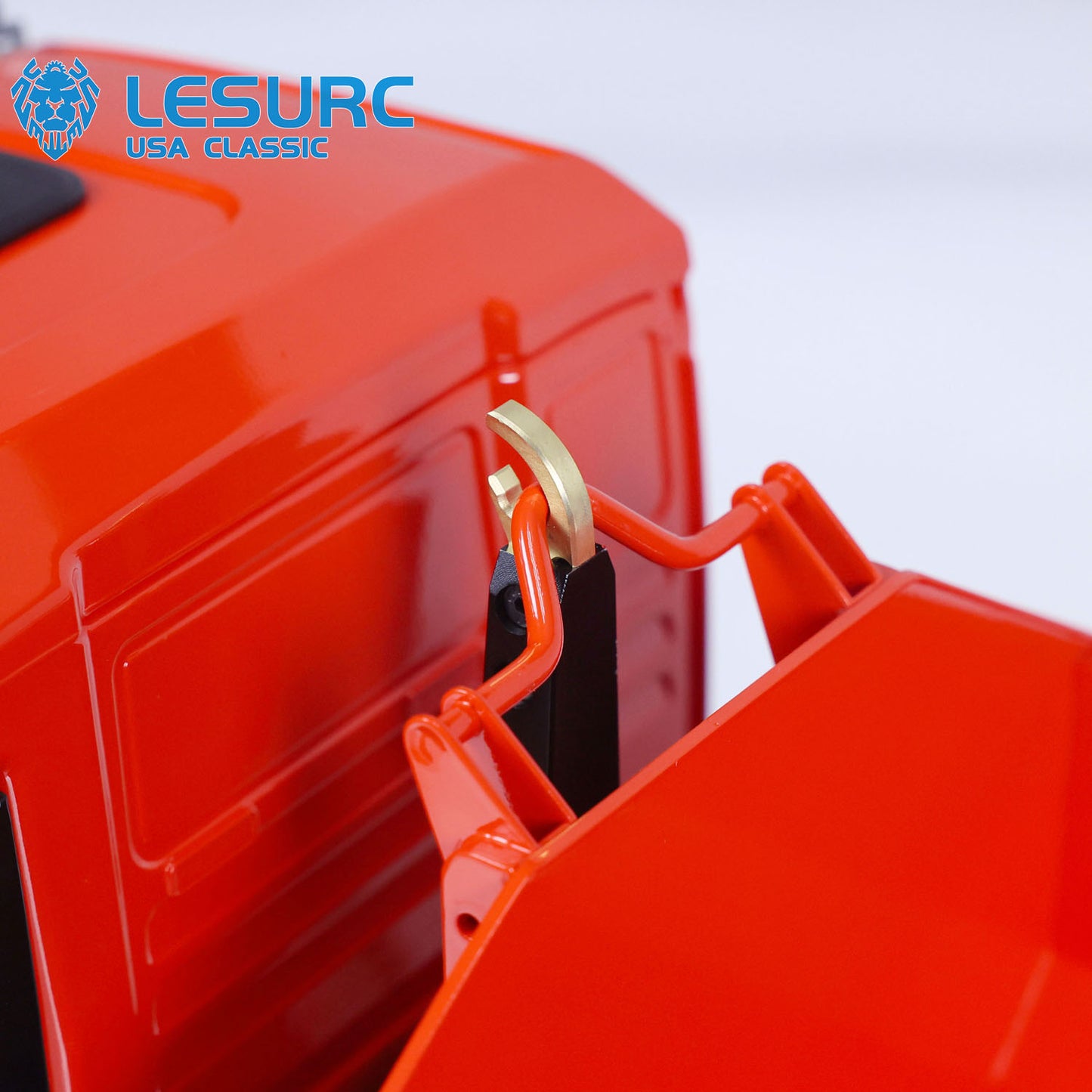 LESU 1/14 8x8 Metal Hydraulic RC Roll On Off Dump Truck 2 Speed Transmission FlySky I6S Radio Controller Sound Light System