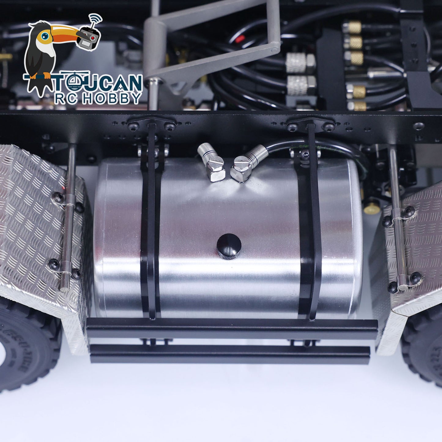 1/14 LESU Remote Control Hydraulic Roll on Off Dumper Truck TGS 8*8 RC Engineering Vehicle Tipper Model With 5 PC Servos
