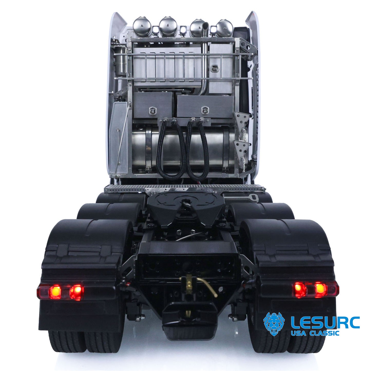 LESU 1/14 Heavy-duty Metal Chassis RC Highline Tractor Truck for DIY 3363 1851 Radio Control Car W/ 3 Speed Gearbox Light Sound