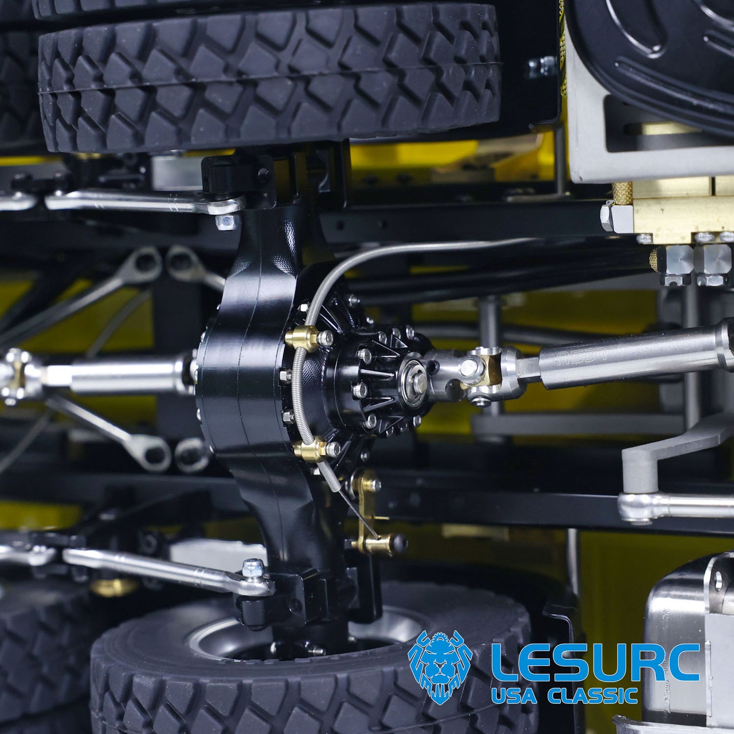 LESU Z0036 1/14 Metal 8x8 Hydraulic RC Roll On Off Dump Truck with 2 Speed Transmission Light Sound Hooks for Engineering Model Hobbyists