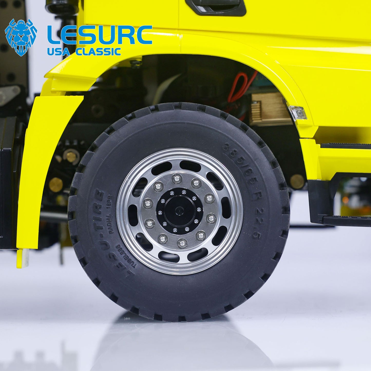 LESU Z0036 1/14 Metal 8x8 Hydraulic RC Roll On Off Dump Truck with 2 Speed Transmission Light Sound Hooks for Engineering Model Hobbyists