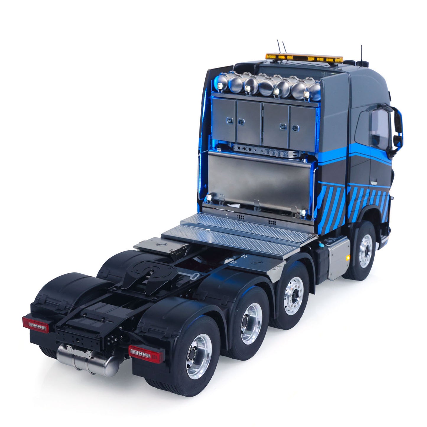 TOUCAN 1/14 Remote Control Tractor Truck LESU 8x8 Metal Chassis ST8 Radio System 2 Speed Gearbox Light Sounds Smoke Axle Locks