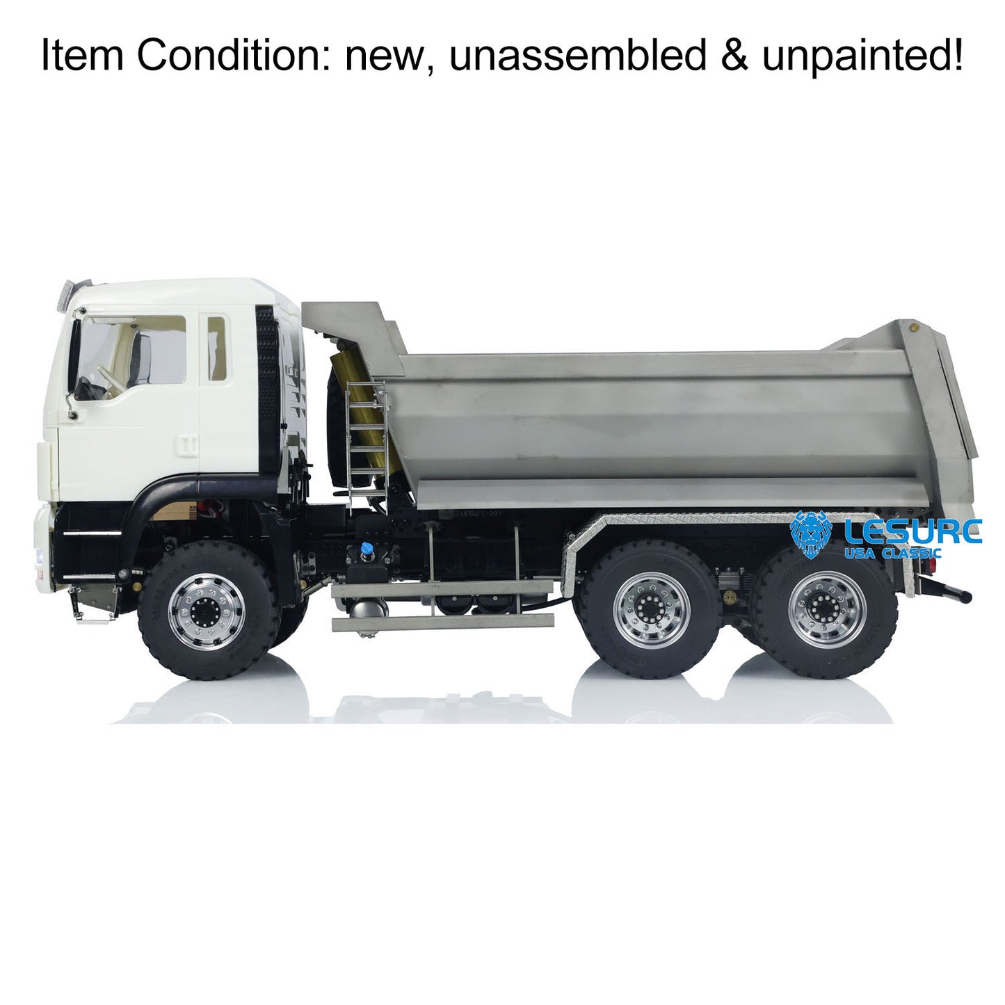 LESU TGS Cabin 1/14 8*8/6*6 Metal RC Dumper Truck Hydraulic Contruction Vehicle Light Sound System for Professional Model Hobbyists