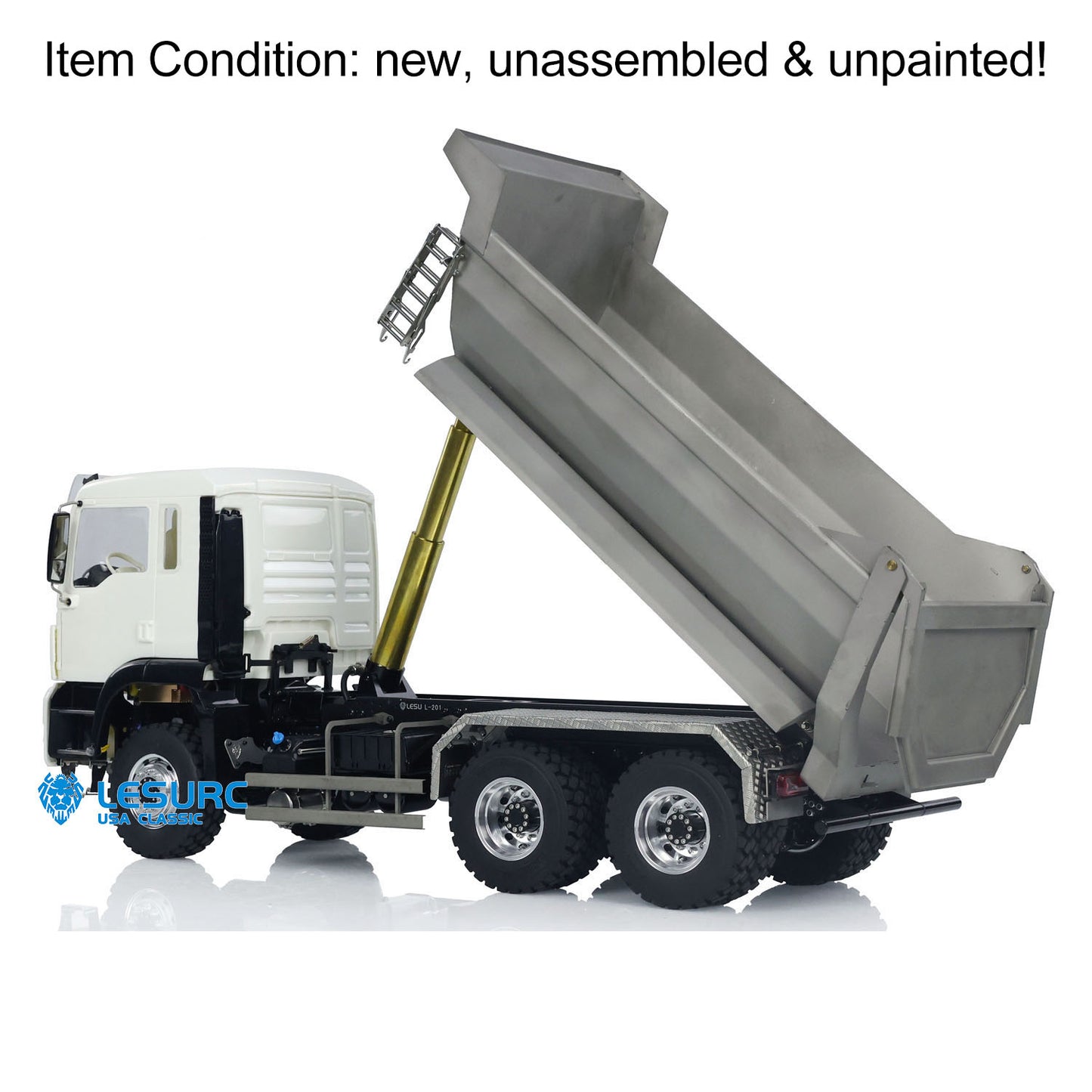 LESU TGS Cabin 1/14 8*8/6*6 Metal RC Dumper Truck Hydraulic Contruction Vehicle Light Sound System for Professional Model Hobbyists