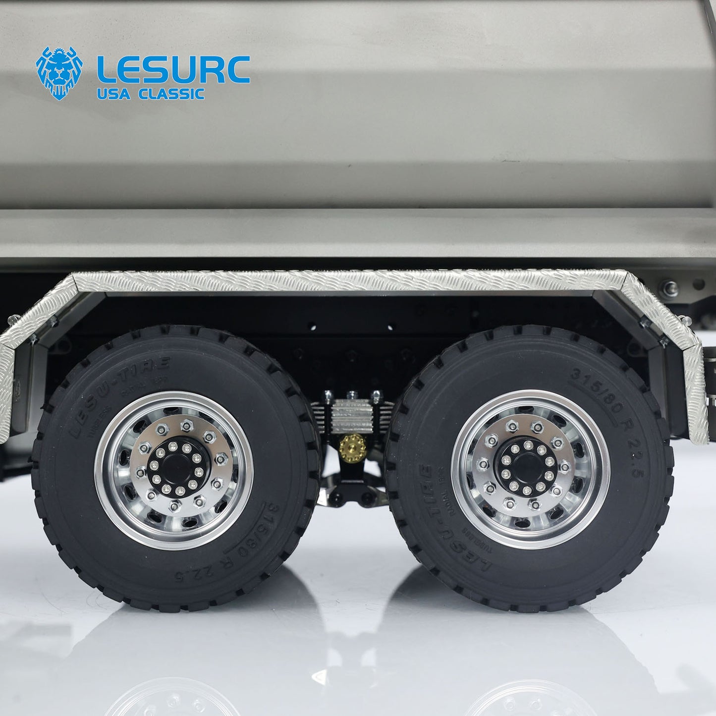 LESU 6*6 Front Cylinder Hydraulic Dumper Truck Tipper for 1/14 Scale Remote Controlled Model Construction Vehicles