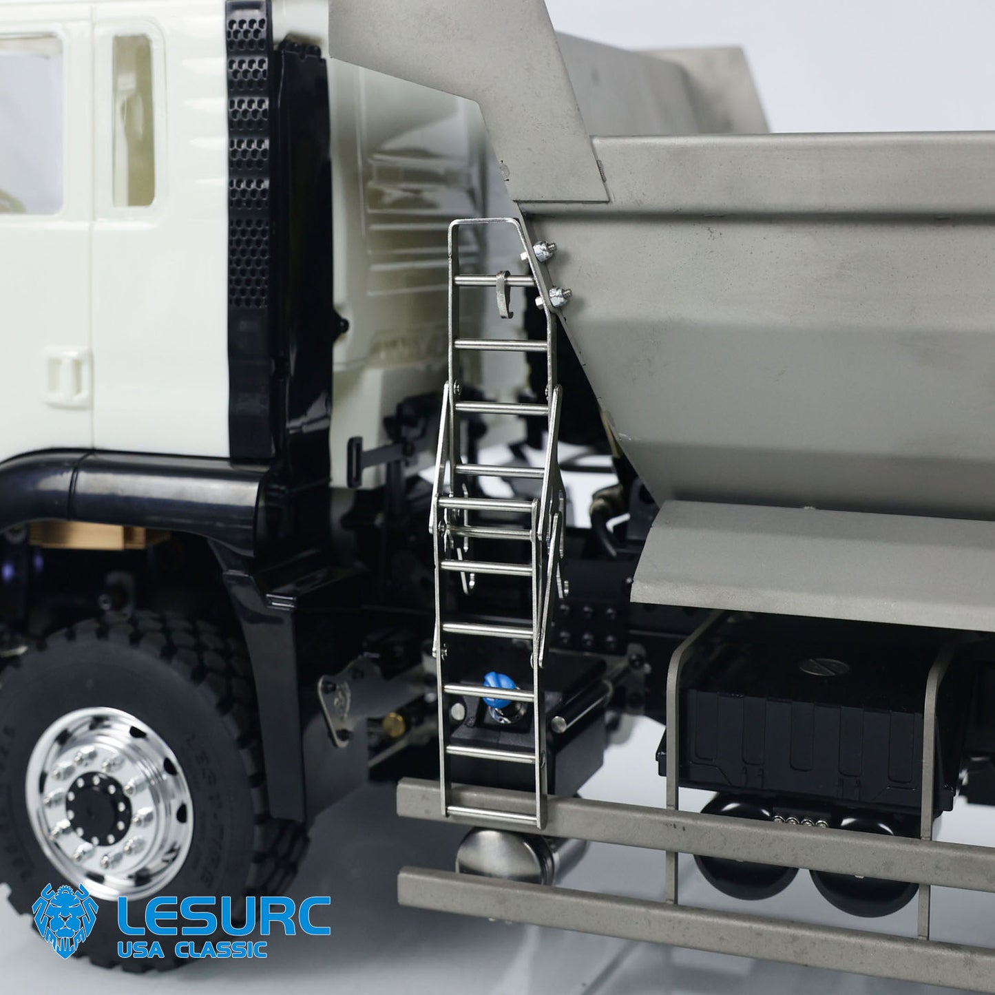 LESU 6*6 Front Cylinder Hydraulic Dumper Truck Tipper for 1/14 Scale Remote Controlled Model Construction Vehicles