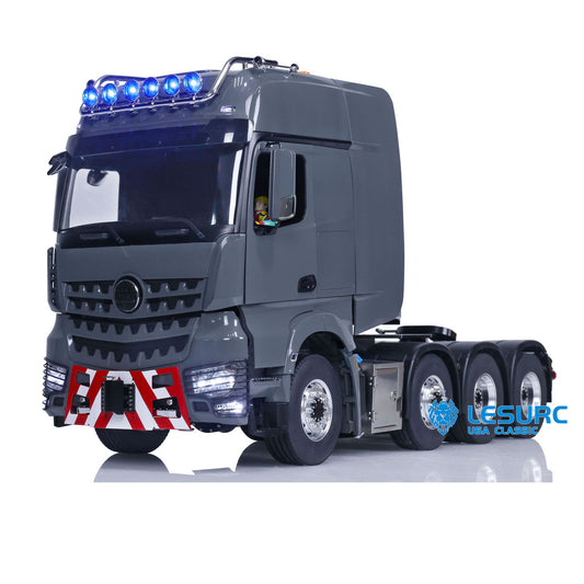 LESU 1:14 RC Tractor Truck Remote Controlled Car Painted Assembled Metal Chassis Hobby Model 1851 3363 Optional Versions