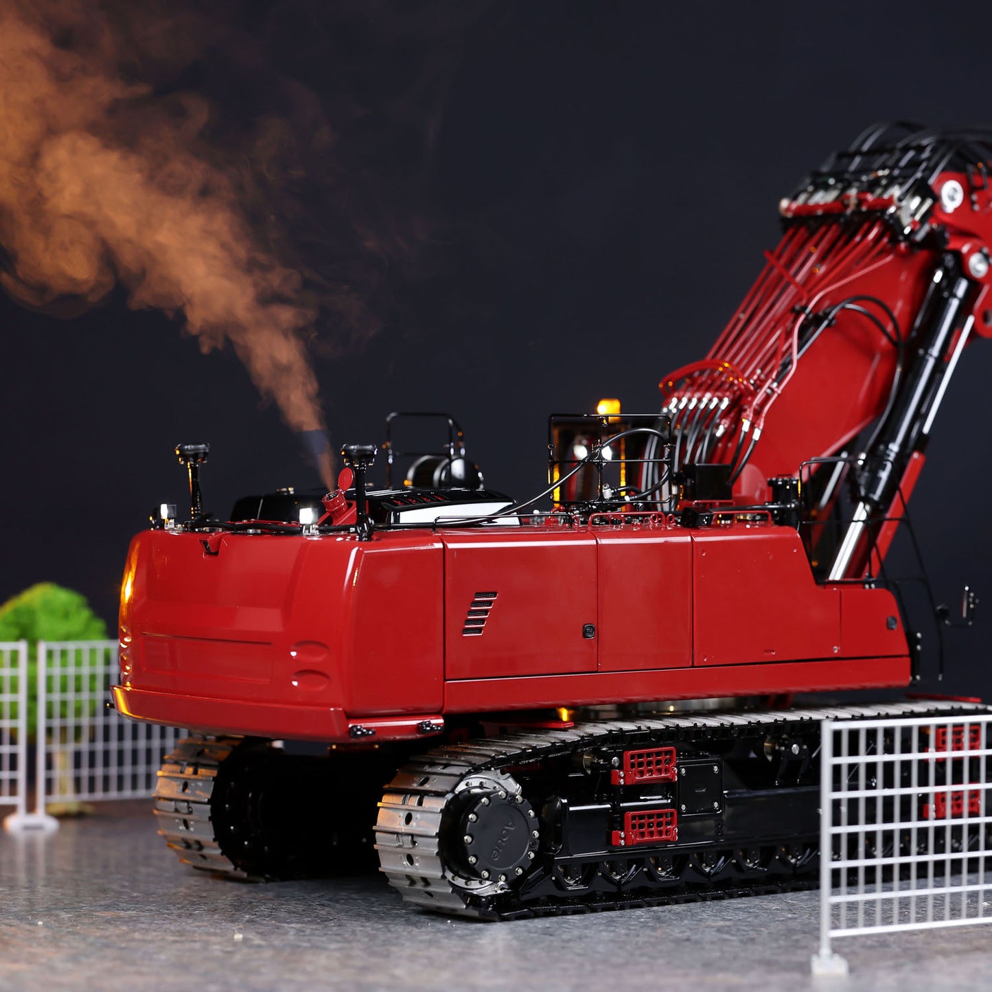 LESU LR960 Remote Control Digger 1/14 RC Full Hydraulic Excavator RTR Construction Vehicle Light Sound Smoke Unit Frsky XE Radio