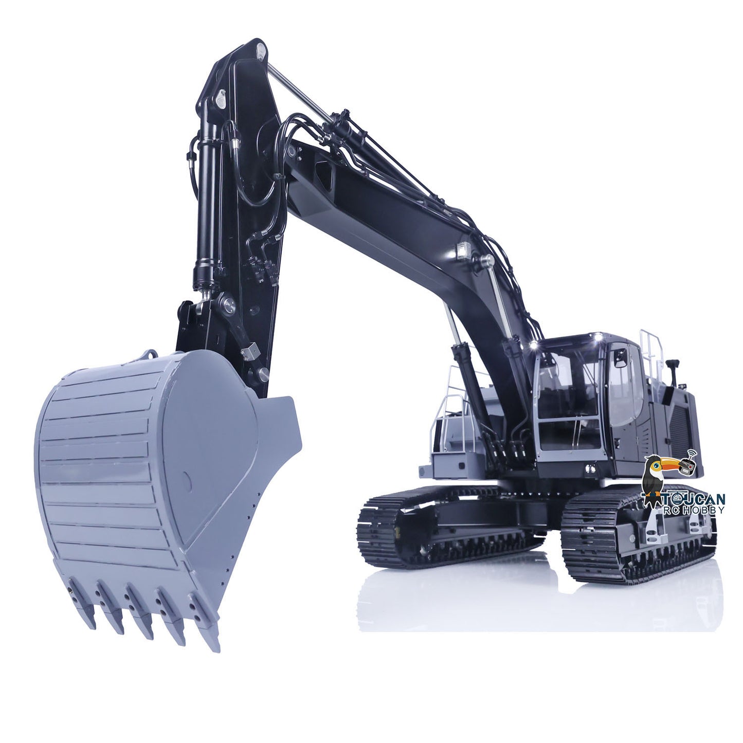 1/14 Metal LESU Remote Control Hydraulic Tracked Excavator LR945 B0016 Vehicle Model Bumper Guardrail Quick Release DIY Parts