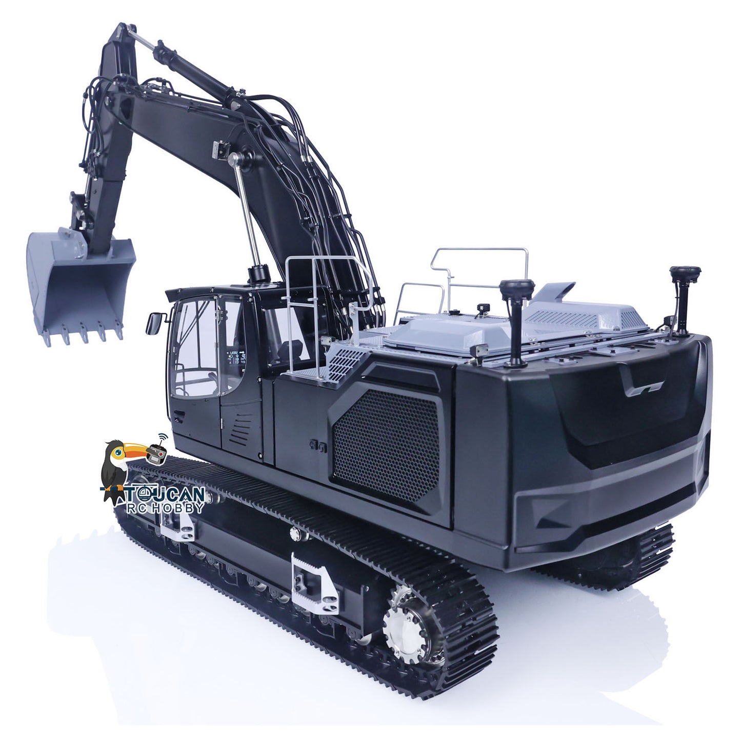 1/14 Metal LESU Remote Control Hydraulic Tracked Excavator LR945 B0016 Vehicle Model Bumper Guardrail Quick Release DIY Parts