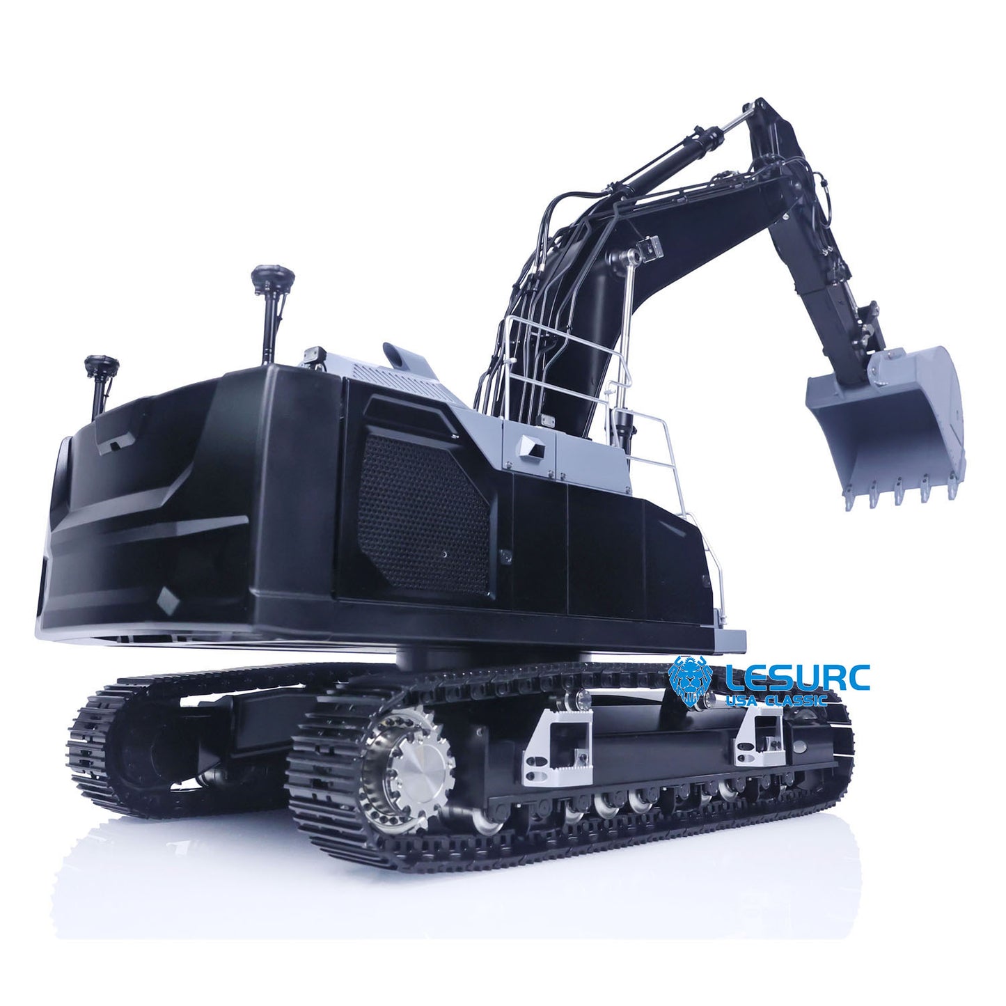 LESU LR945 1/14 RC Hydraulic Excavator 7CH Reversing Valves Digger with PL18EVLite Radio Controller Light System for Construction Vehicles Enthusiast